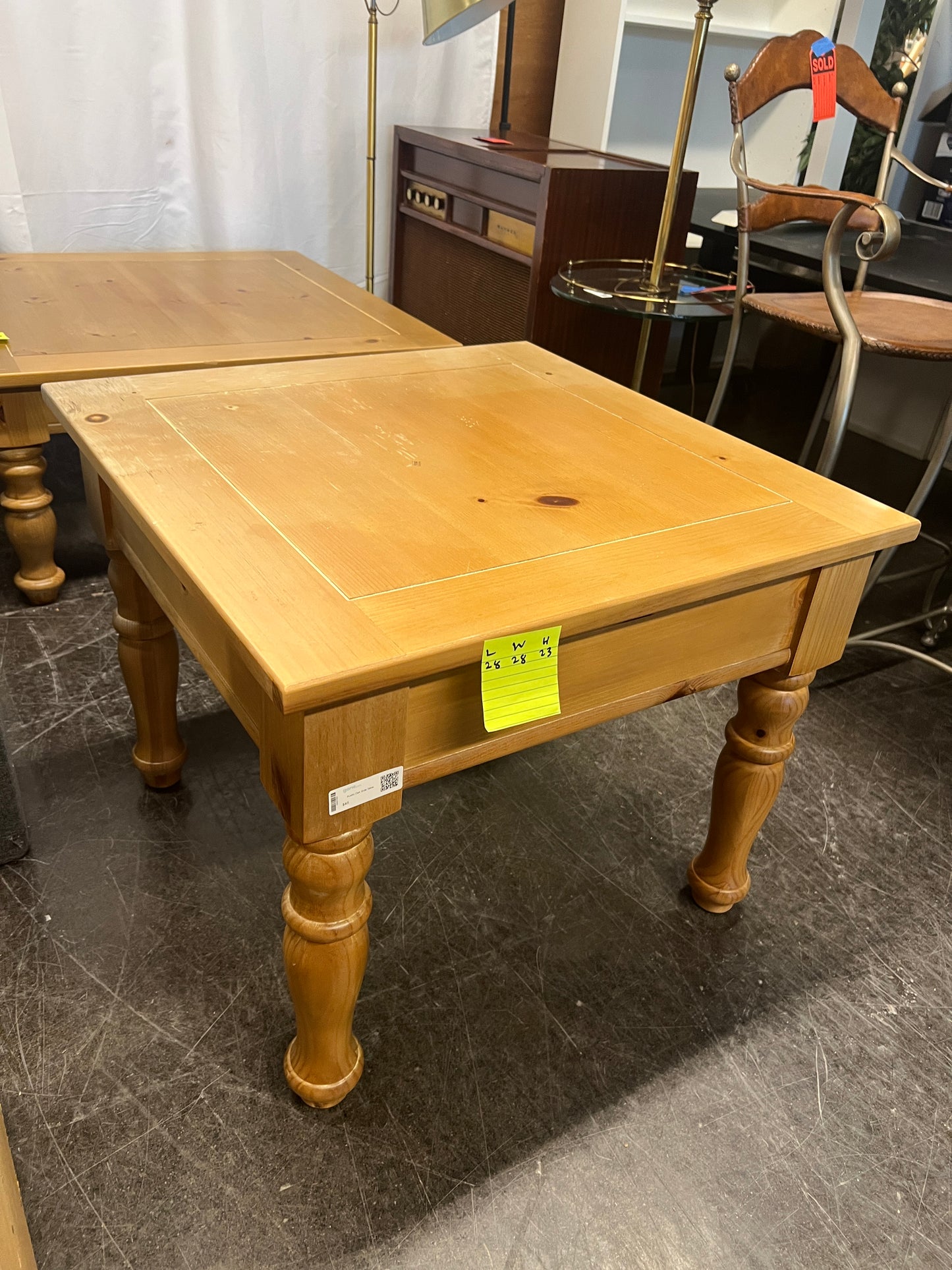 Rustic Oak Side Table