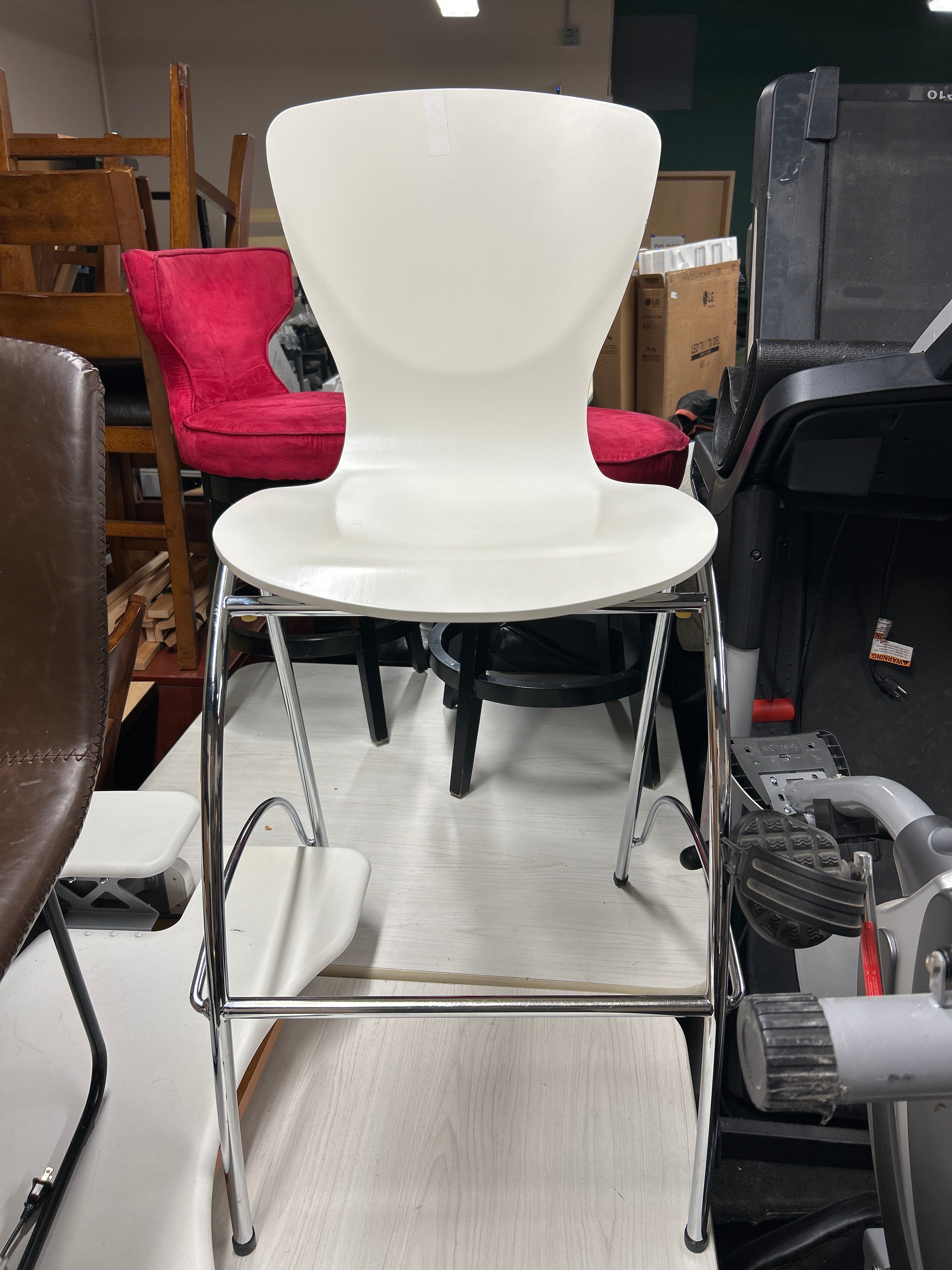 High Back Chairs (Acrylic White)