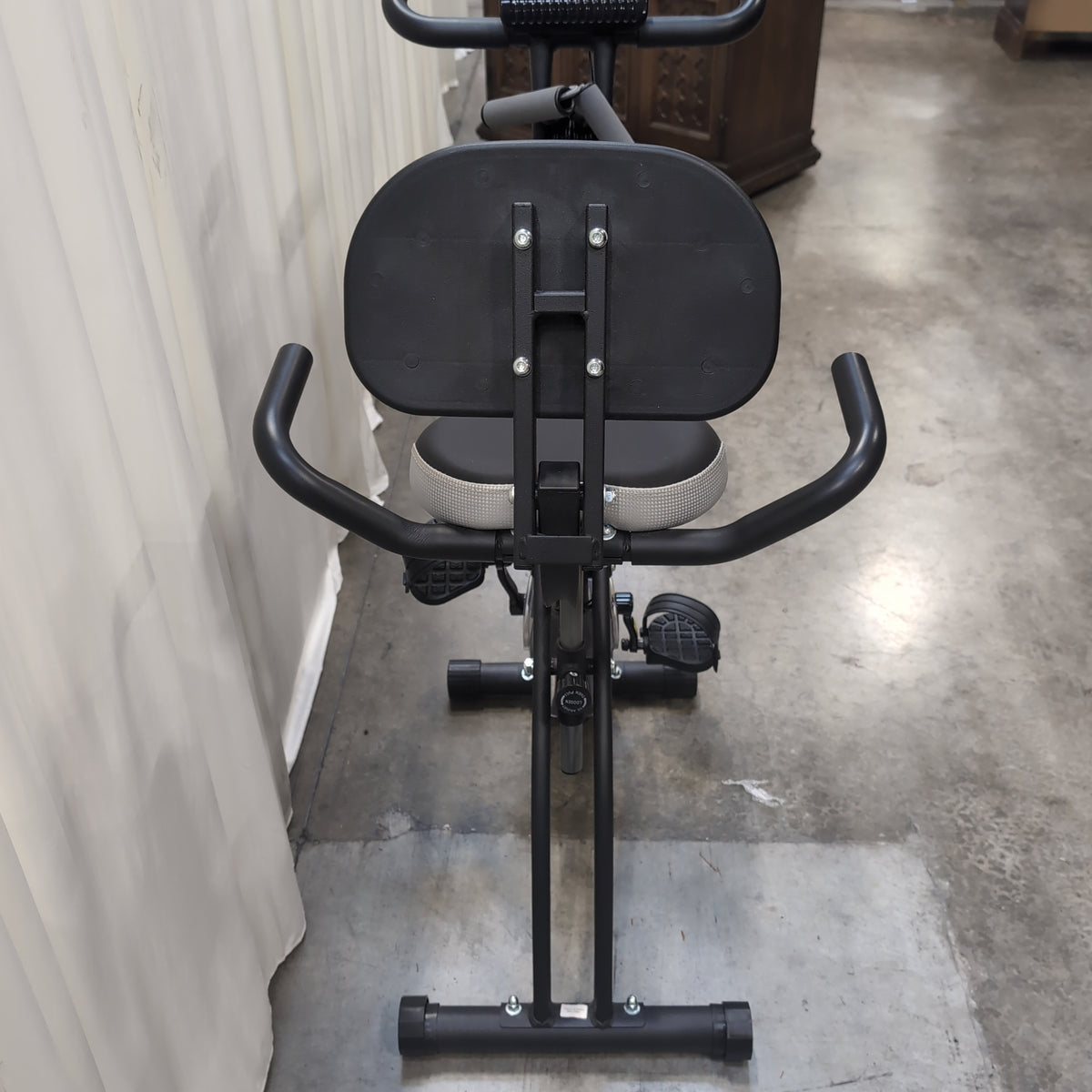 Compact Black ave Stationary Bicycle with Digital Display
