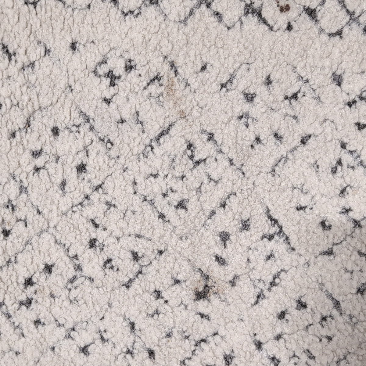 Surya White and Grey Geometric Pattern Area Rug