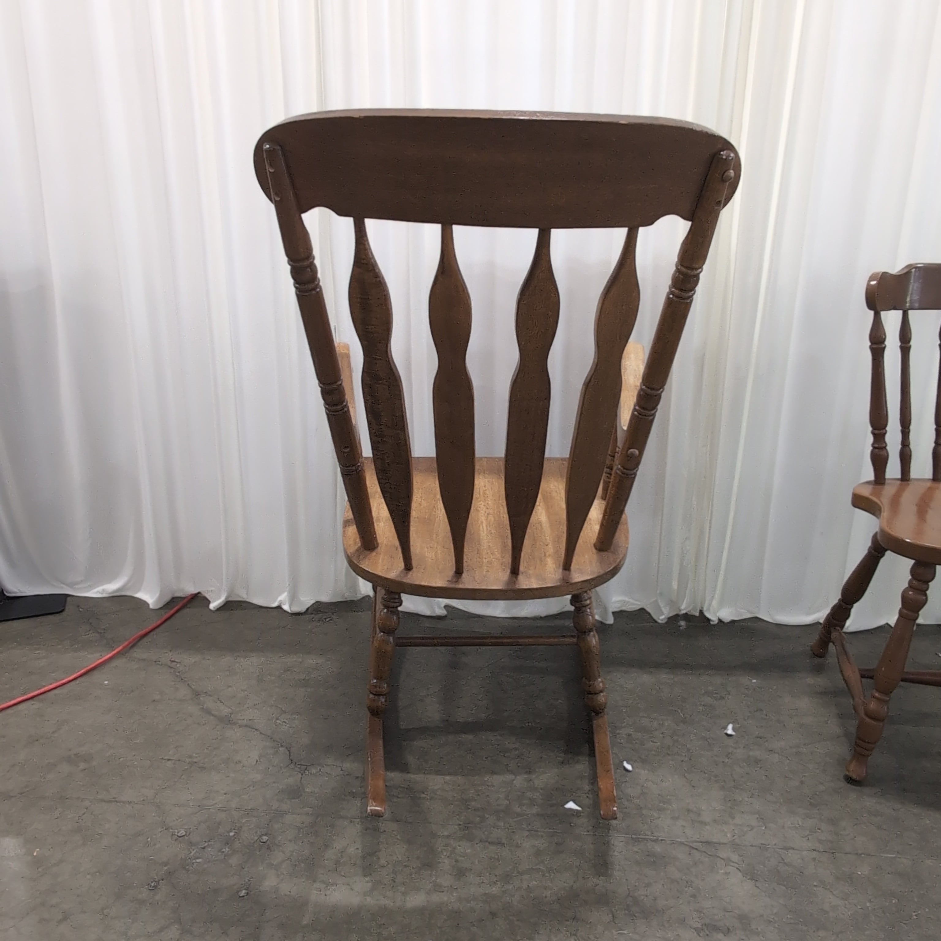 Classic Brown Wood Rocking Chair