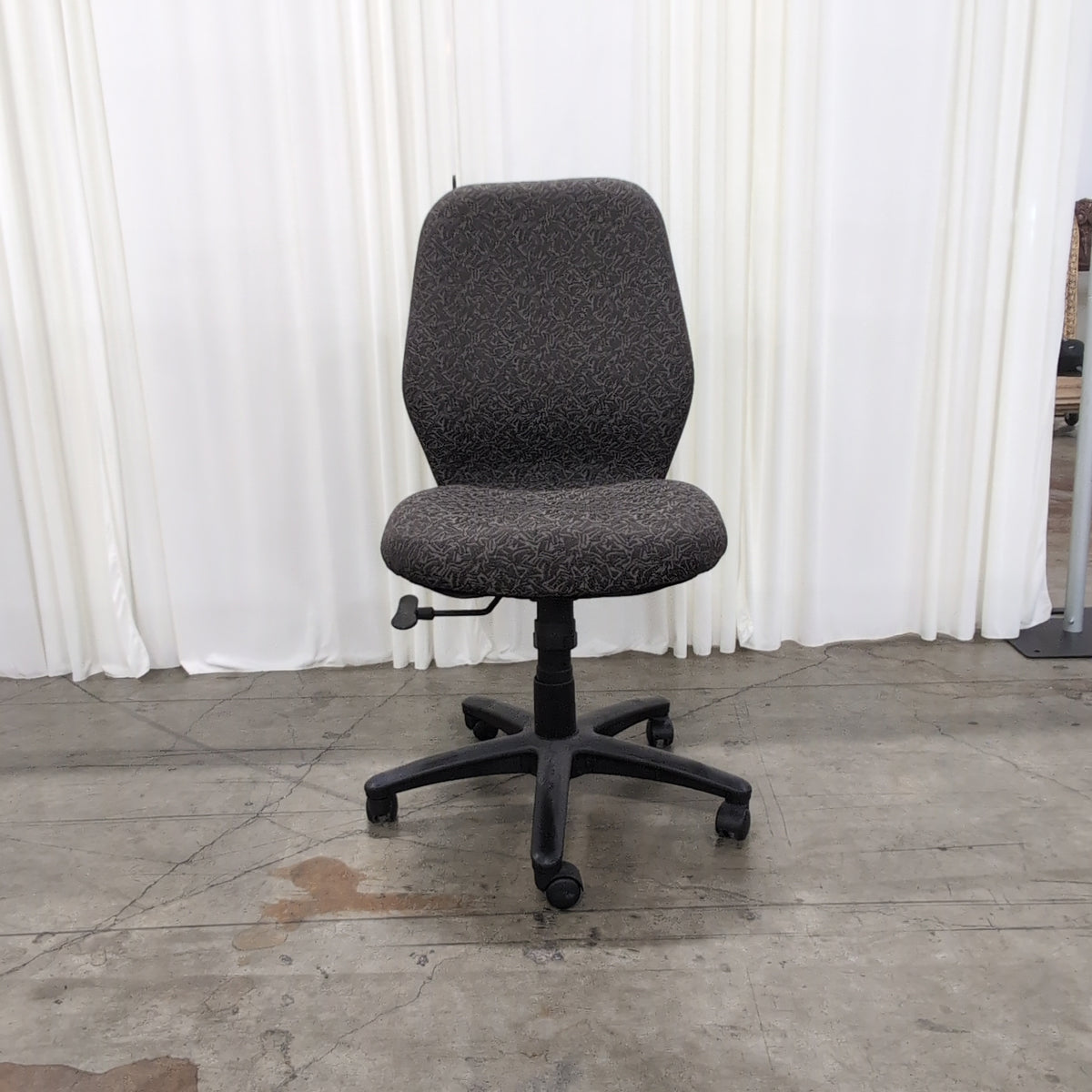 Office Star Dark Gray Patterned Fabric Swivel Office Chair with Casters