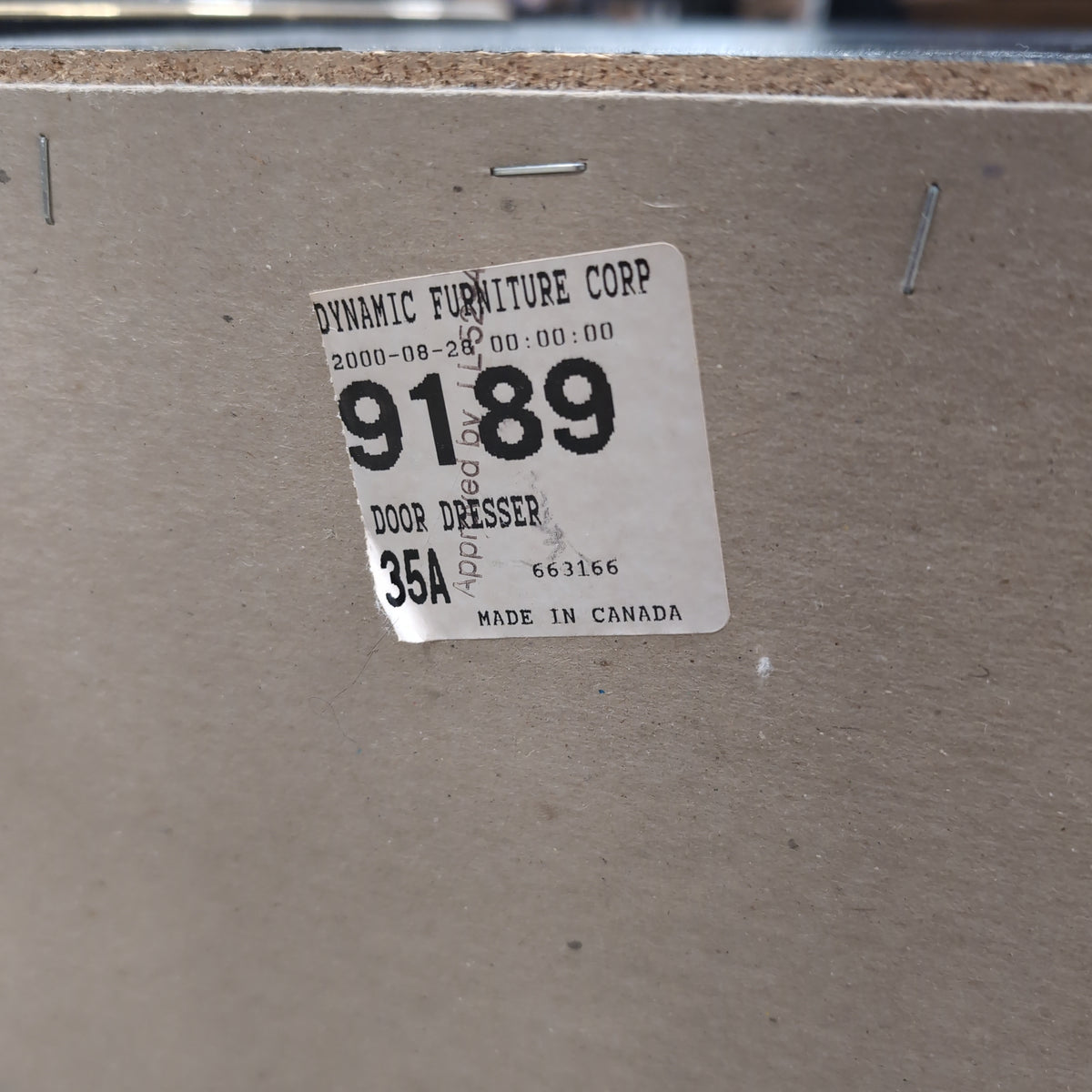 Dynamic Furniture Corp-Black Storage Buffet with Gold-Tone Hardware