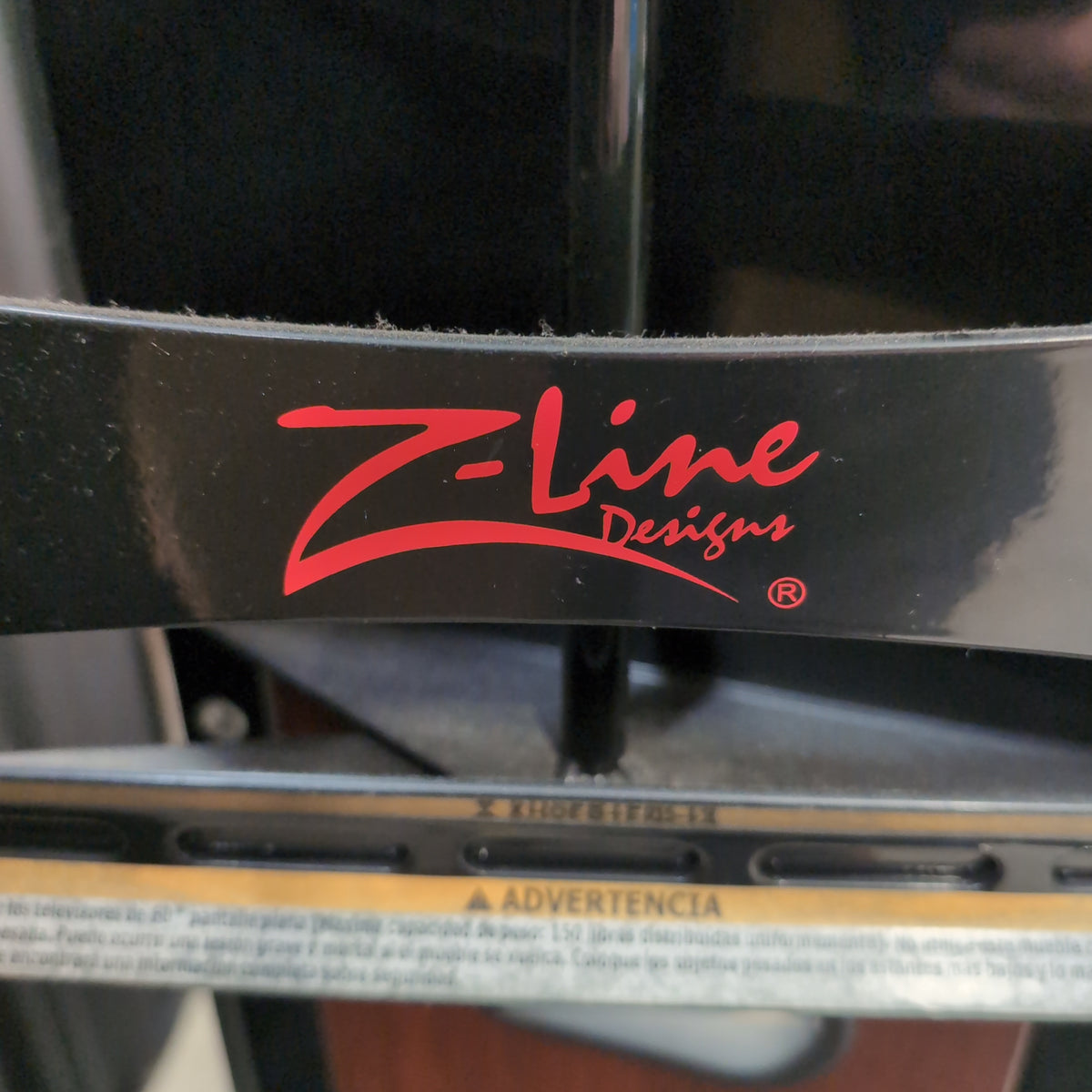 Z-line Designs Black Glass TV Stand with Mount