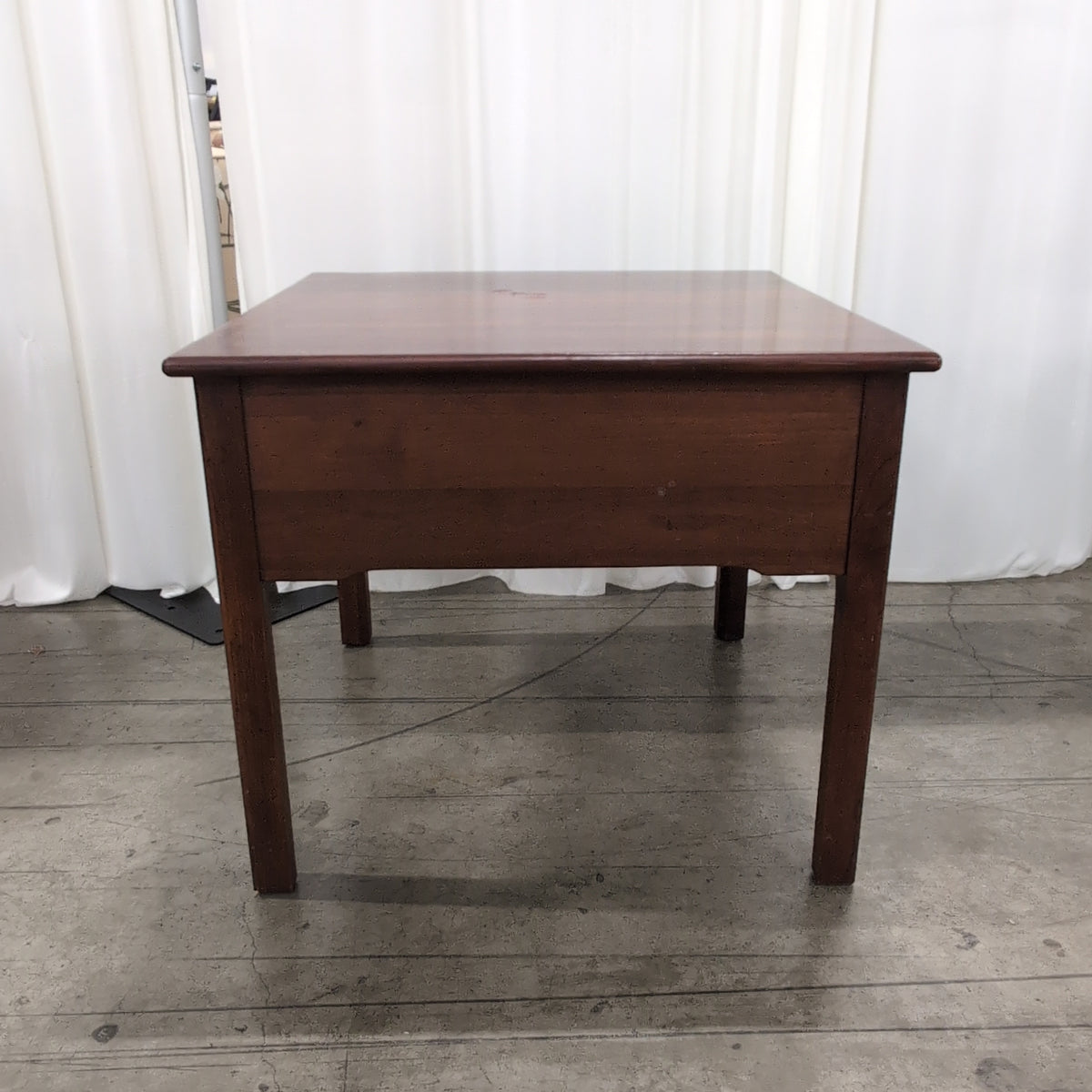 Lexington Cherry-toned Wood End Table with a Single Drawer