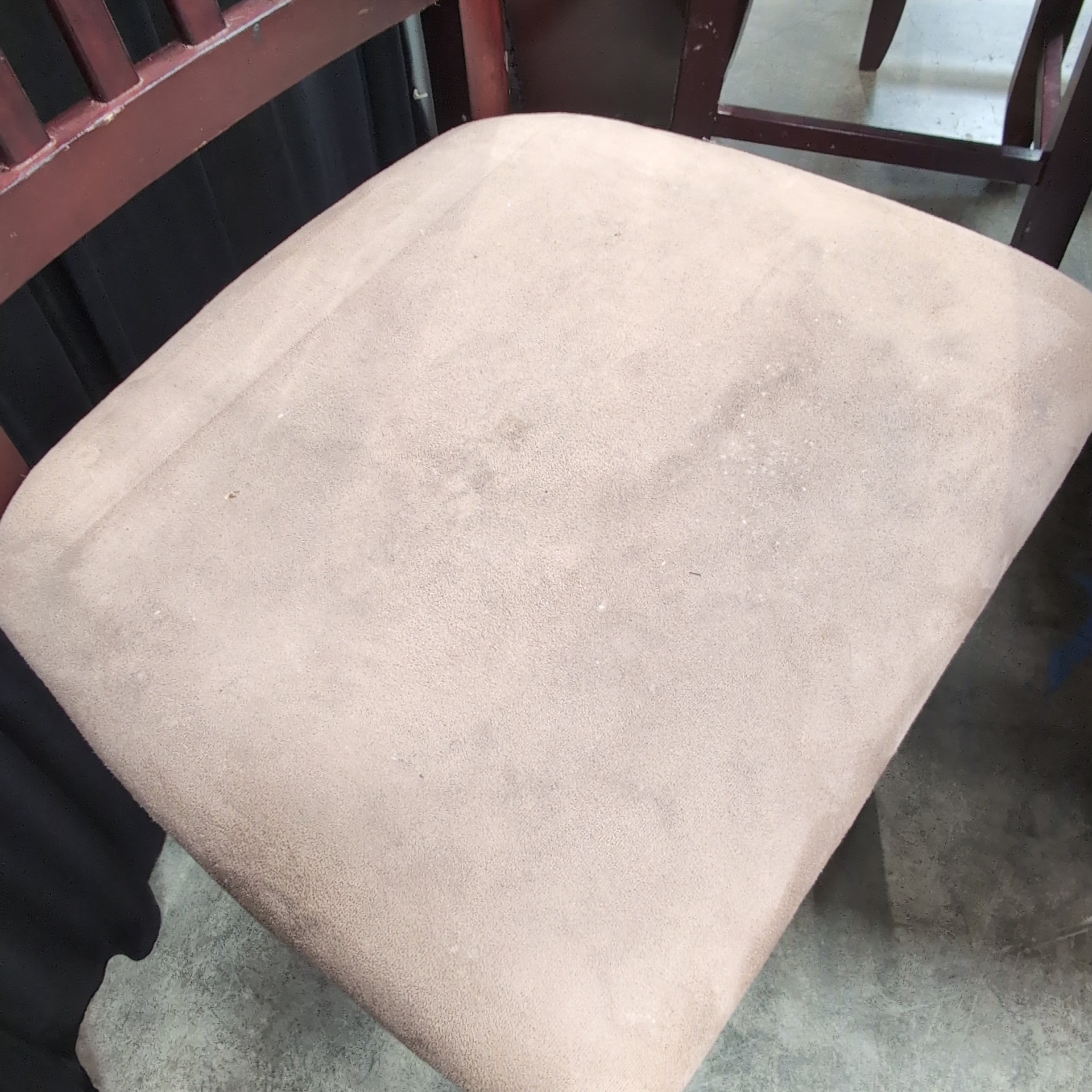 Dark Brown Counter-Height Dining Table with Storage Base and Four Chairs