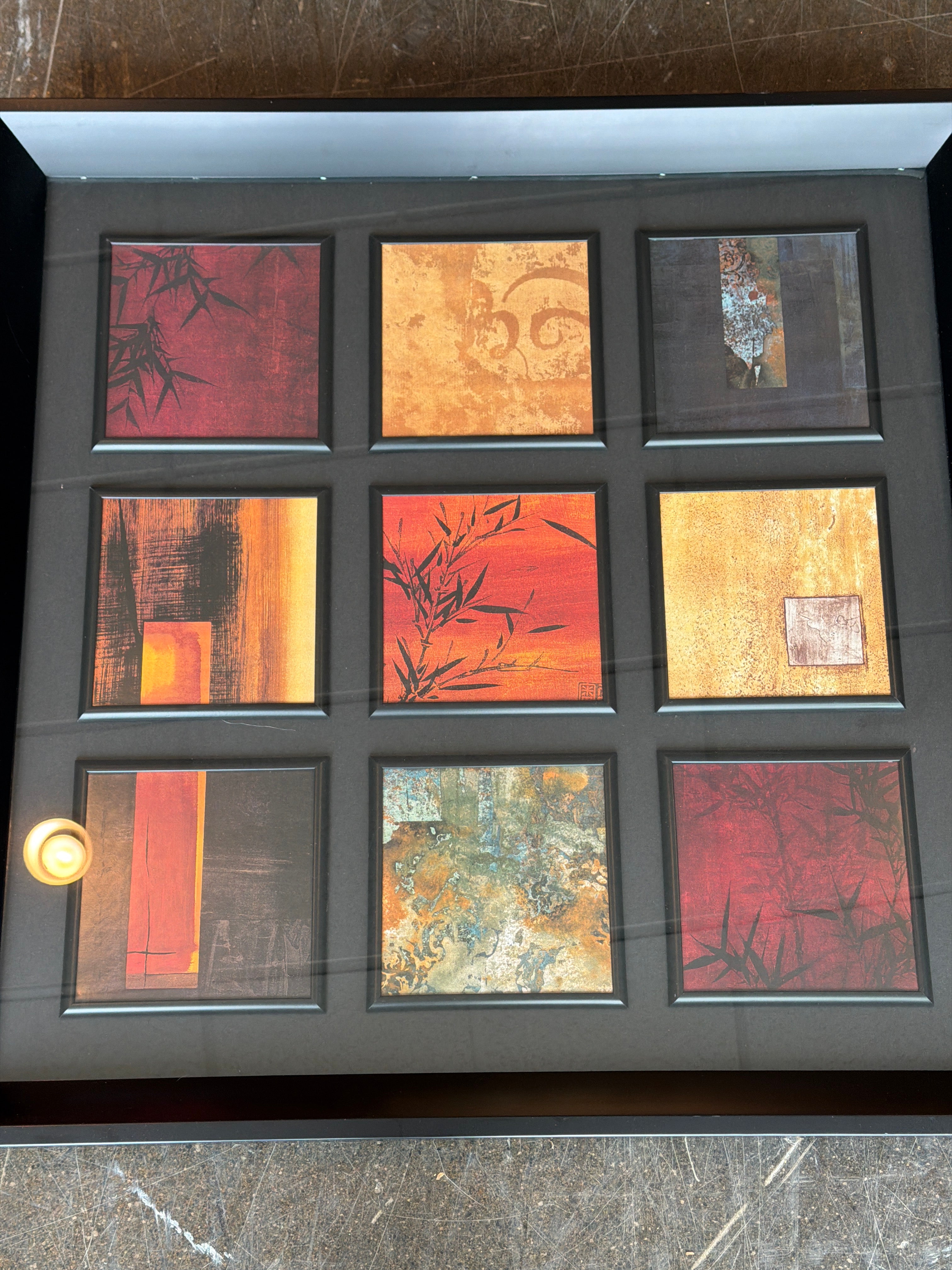 Abstract Multi-Panel Framed 30 inches Wall Art
