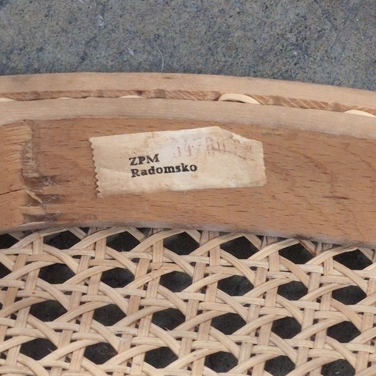 Natural Bentwood Cane Bistro Chair