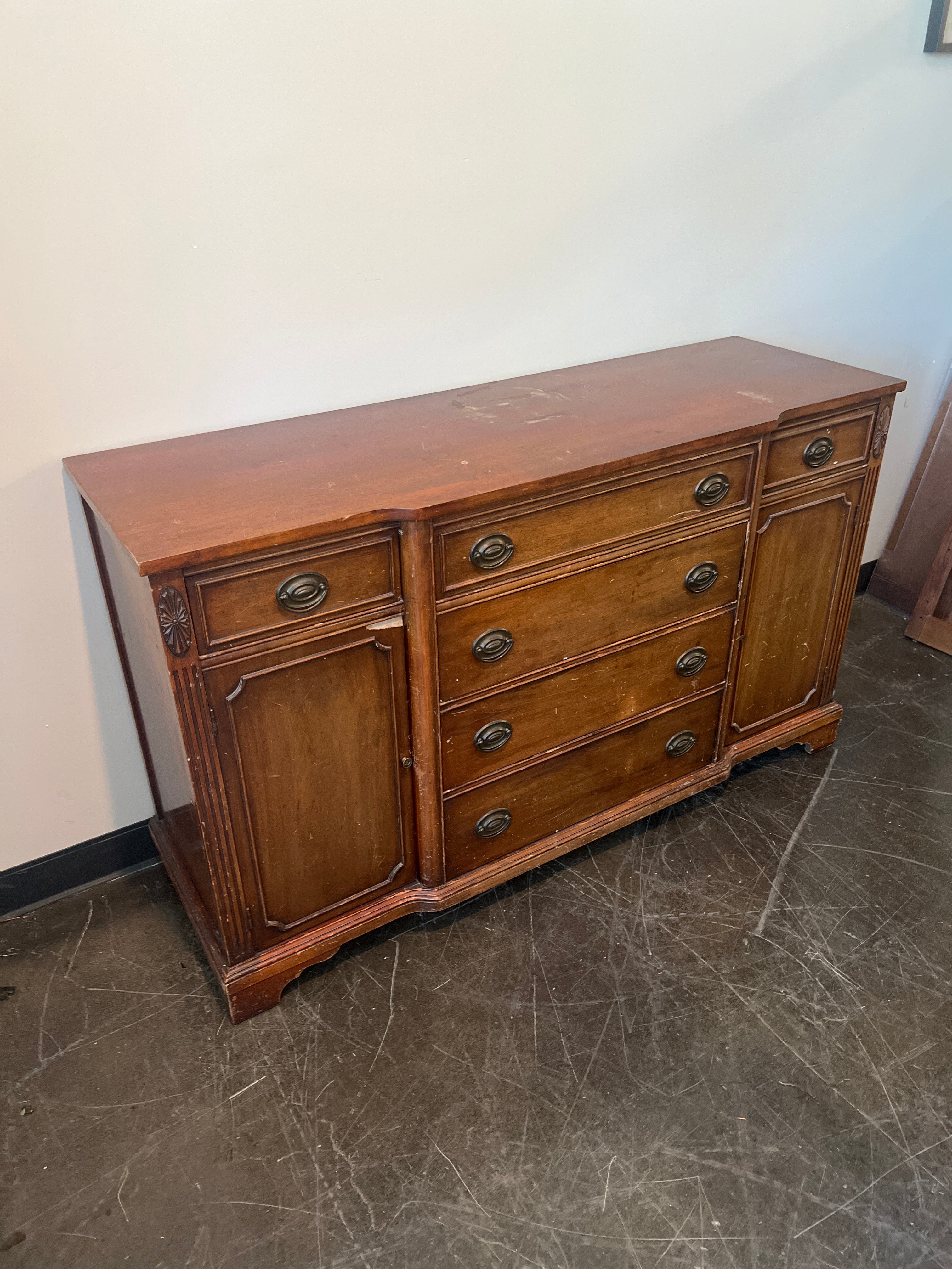 Bernhart Vintage Solid Wood Buffet / Sideboard / Dresser