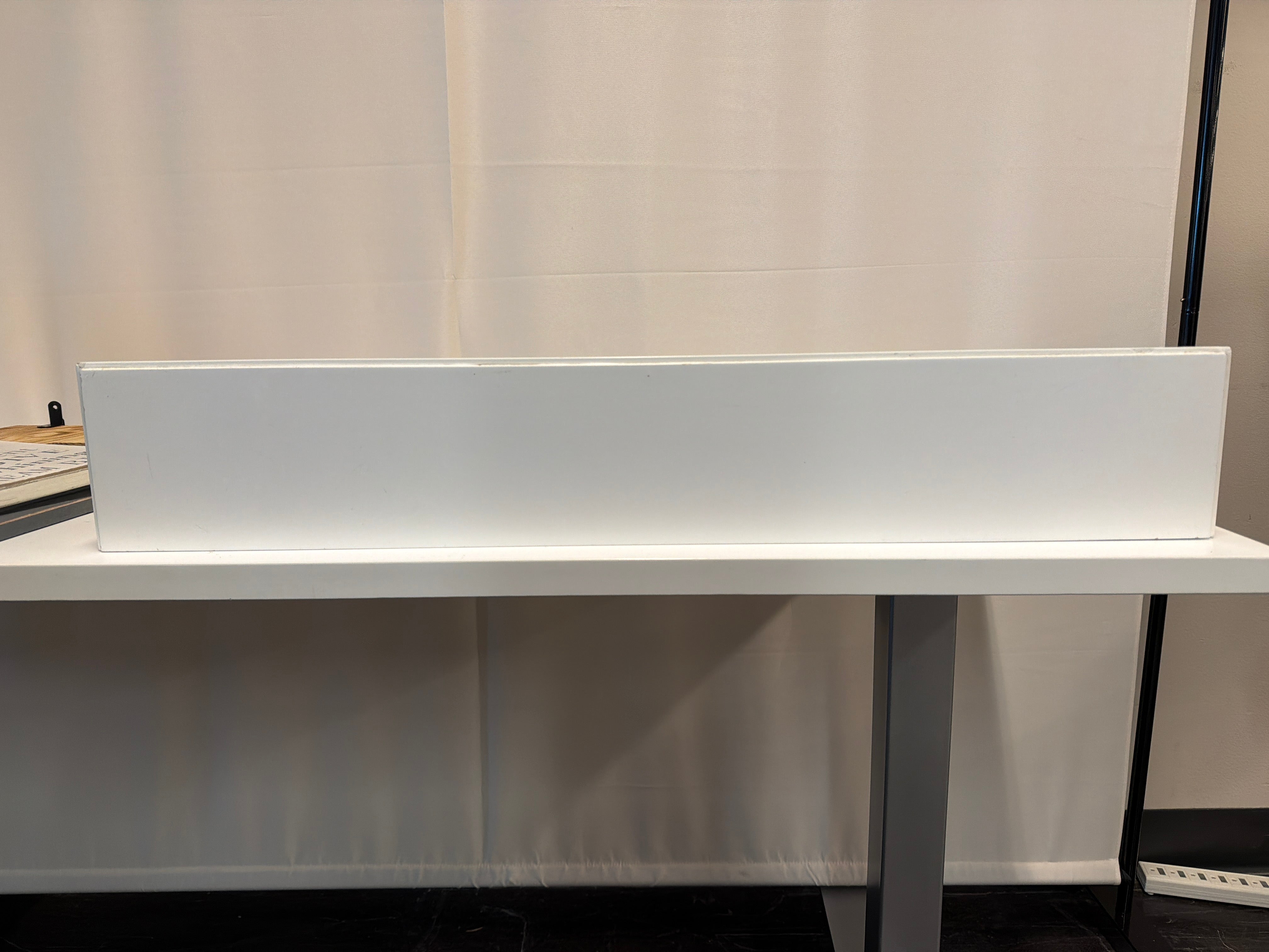 White Wood Wall Display Ledge / Floating Shelf