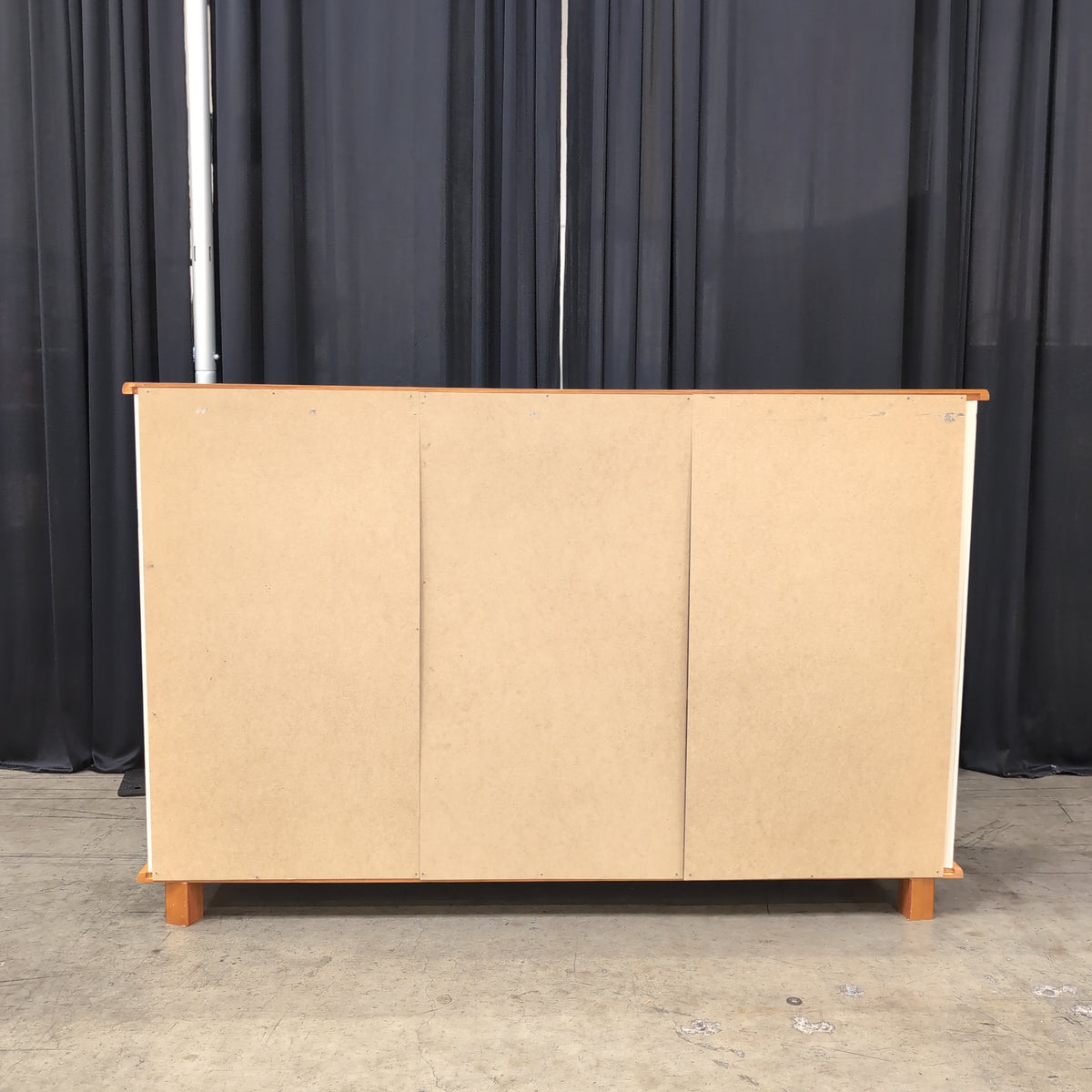 Two-Tone Wood Buffet with White Knobs