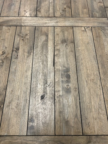 World Market Farm Table Wood / White with Bench