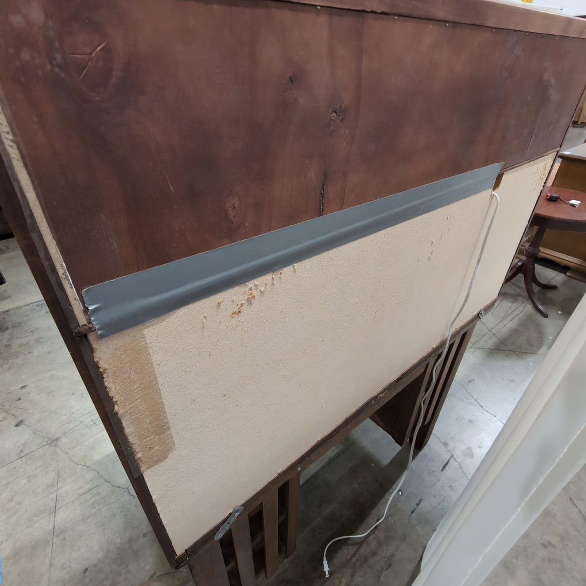 Mission Style Wood Desk with Hutch
