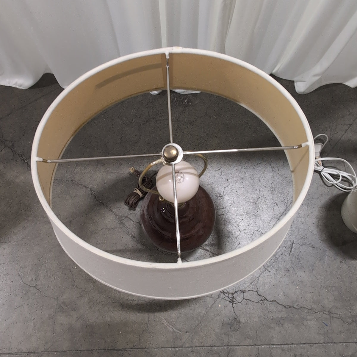 Brown ceramic lamp