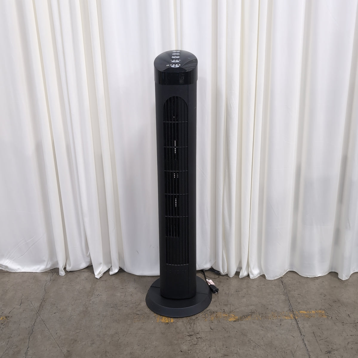 Tall Black Oscillating Tower Fan