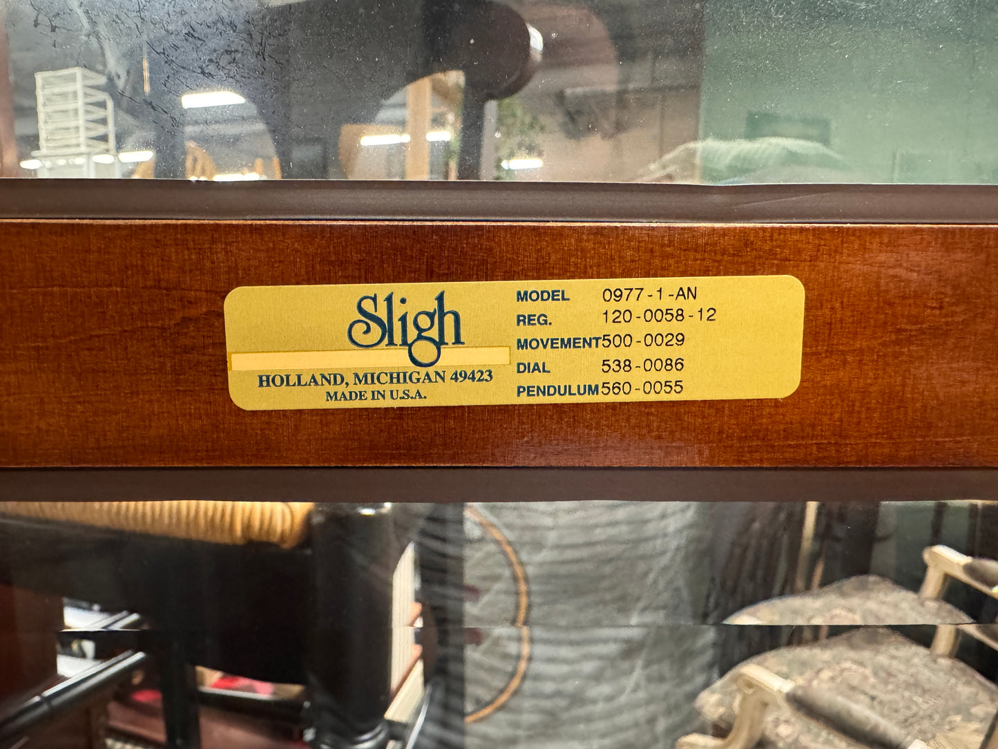 Sligh Traditional Grandfather Clock with Moon Dial and Chimes