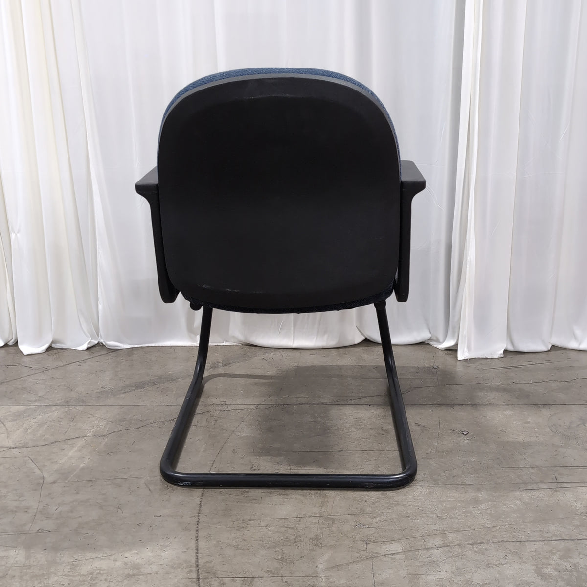 Navy Blue Fabric Office Guest Chair