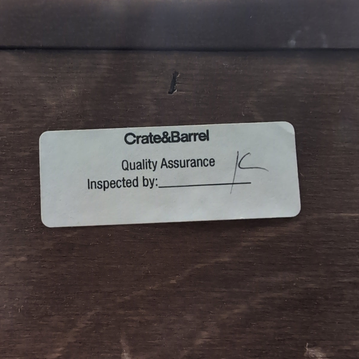 Crate & Barrel-Cherry Finish Wood TV Stand with Glass Doors