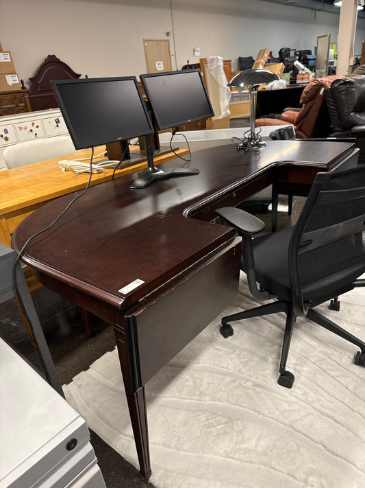 U-Shaped Executive Desk with Extenders