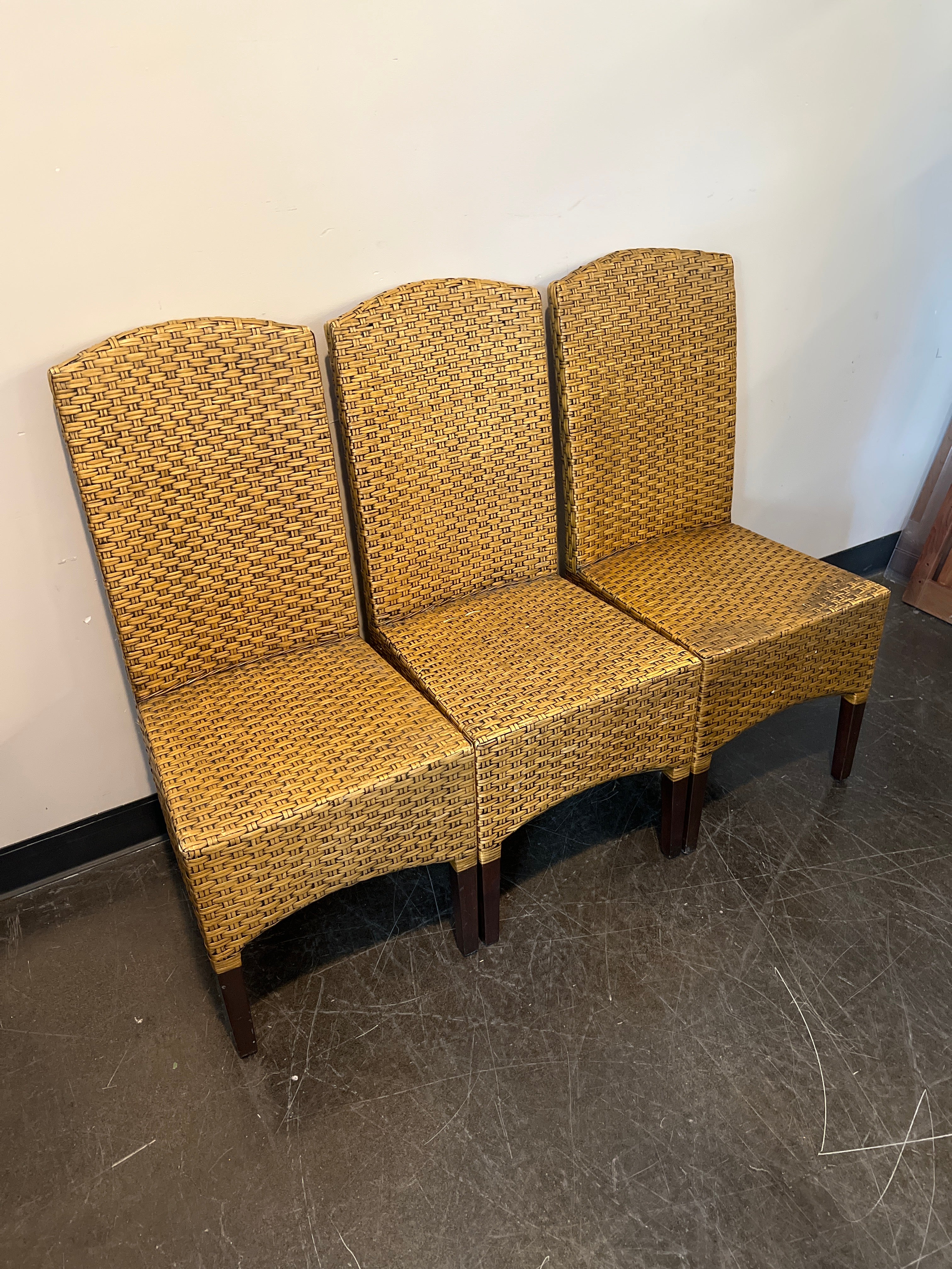 Woven Rattan Dining Chair – Tropical Style