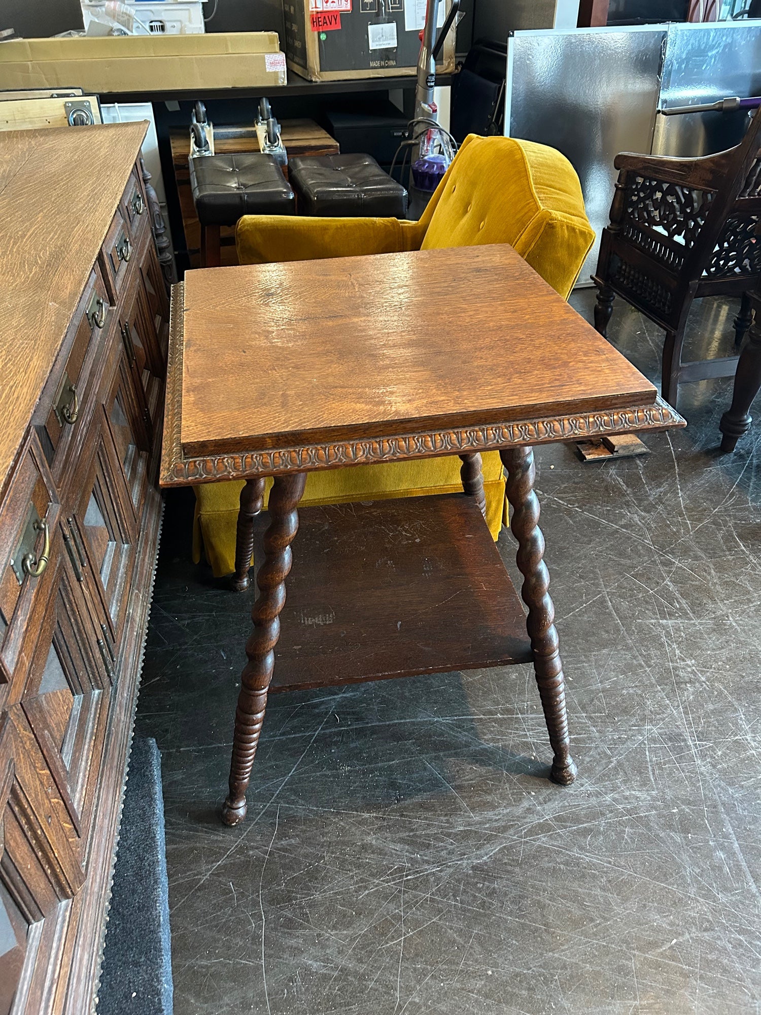 Square 2 Tier Accent Table