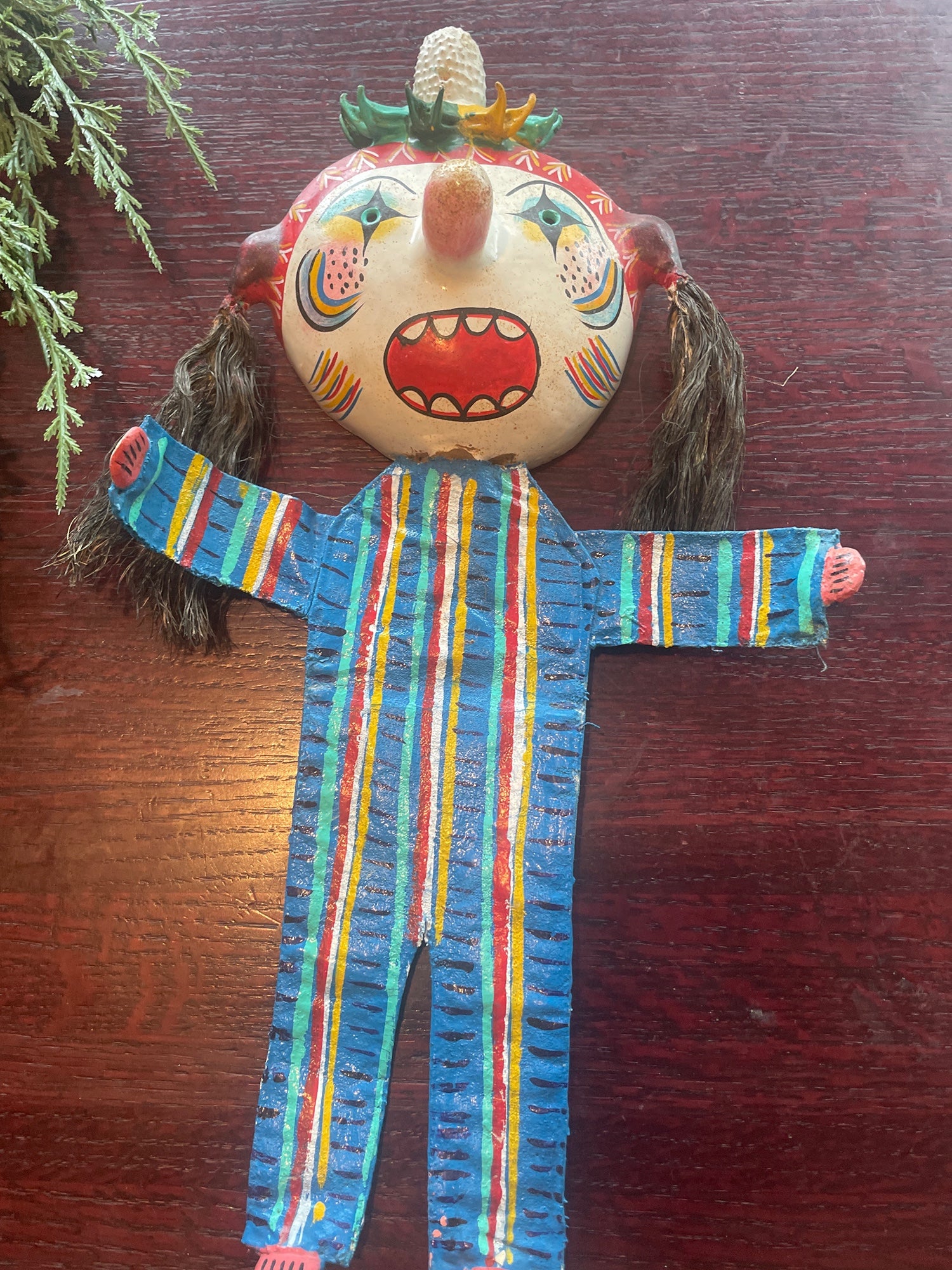 Vintage Coconut Head Doll