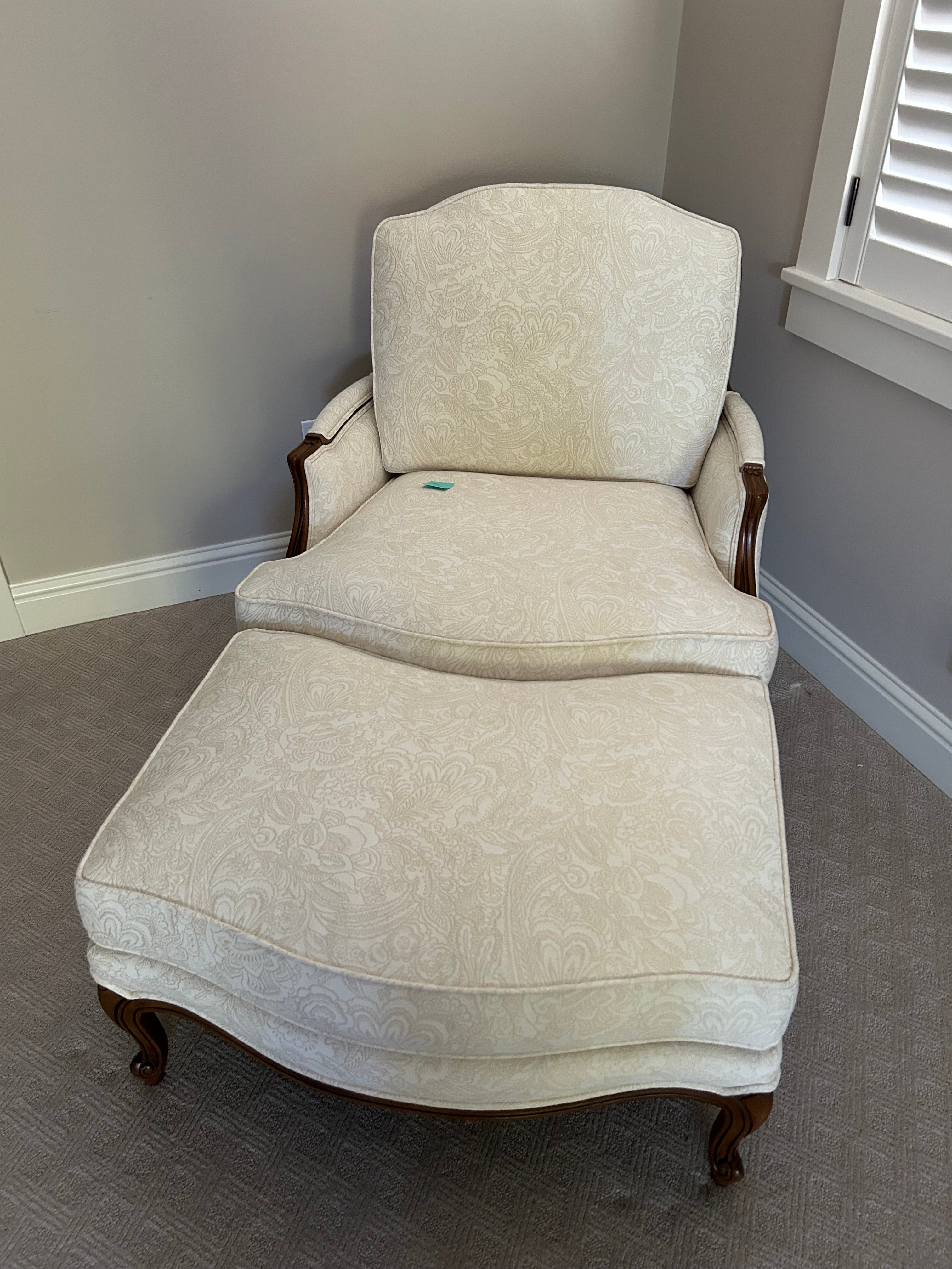 Ethan Allen, Versailles Chair and Ottoman