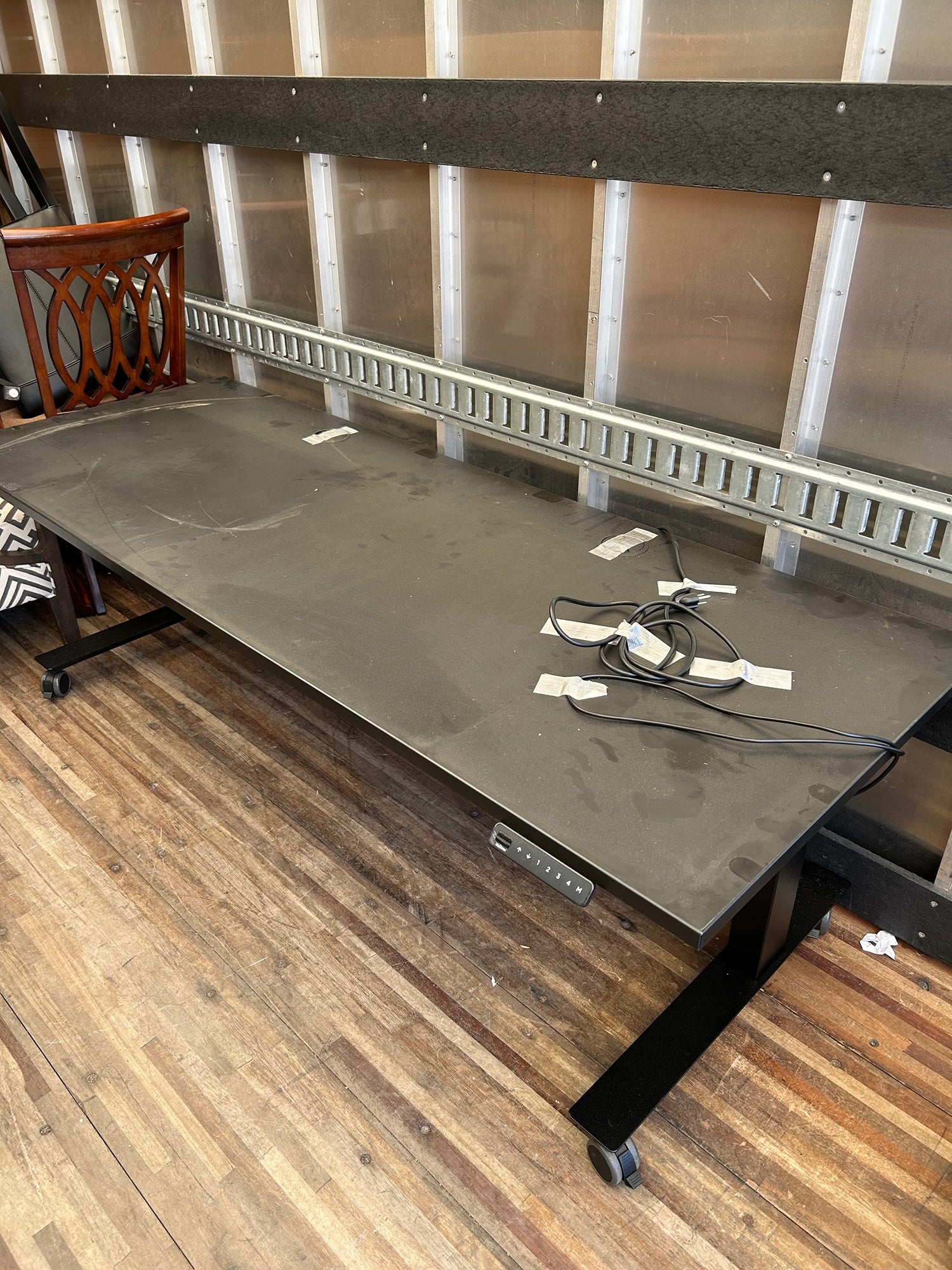 UPLIFT Custom Laminate Standing Desk, Black 80inch wide