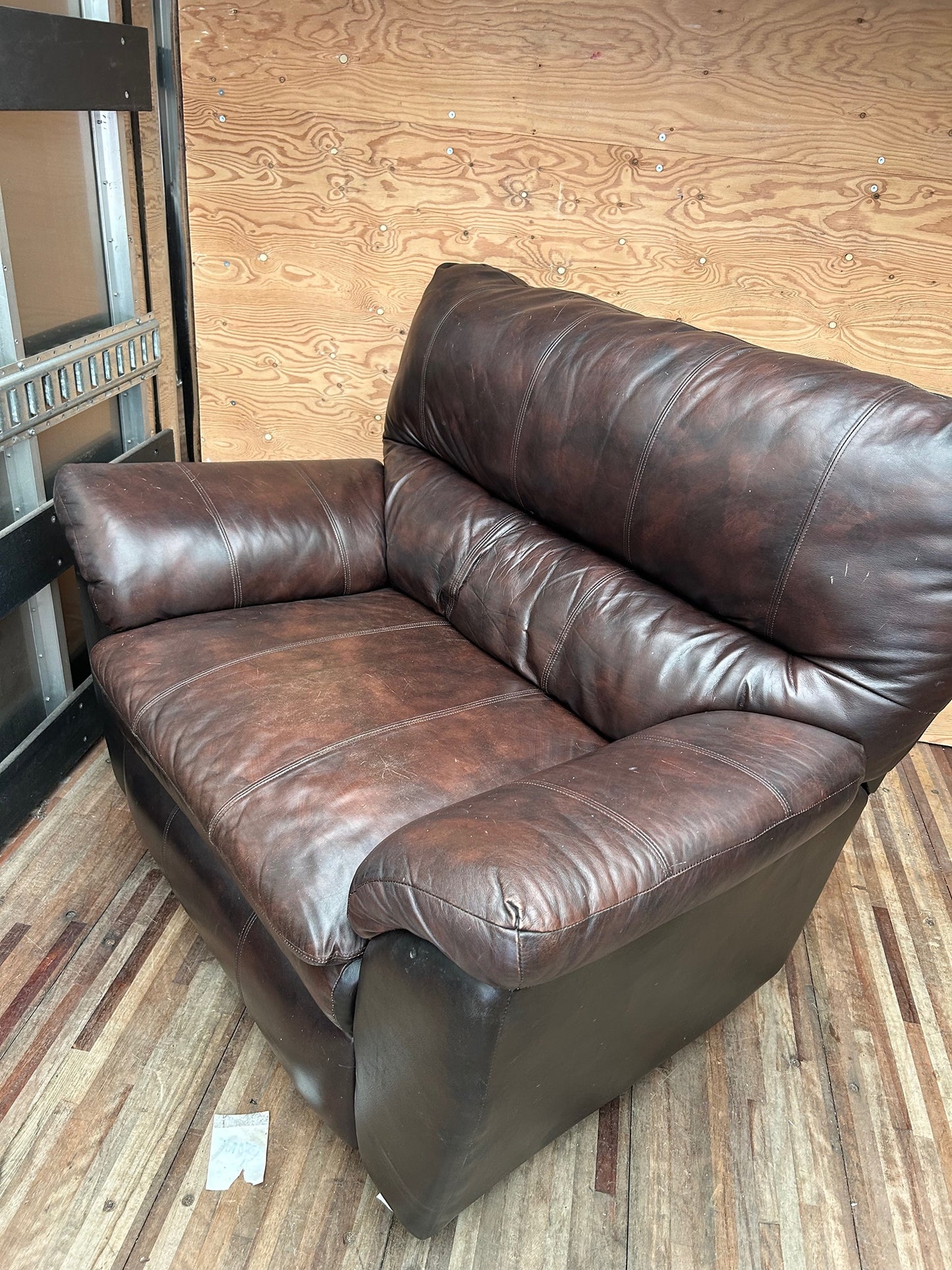 Large Brown Bucket Seat