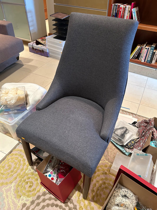 World Market Grey Dining Chair