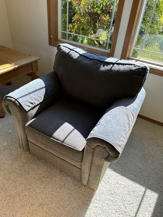 Flex Steel Main Street Fabric Chair, Gray