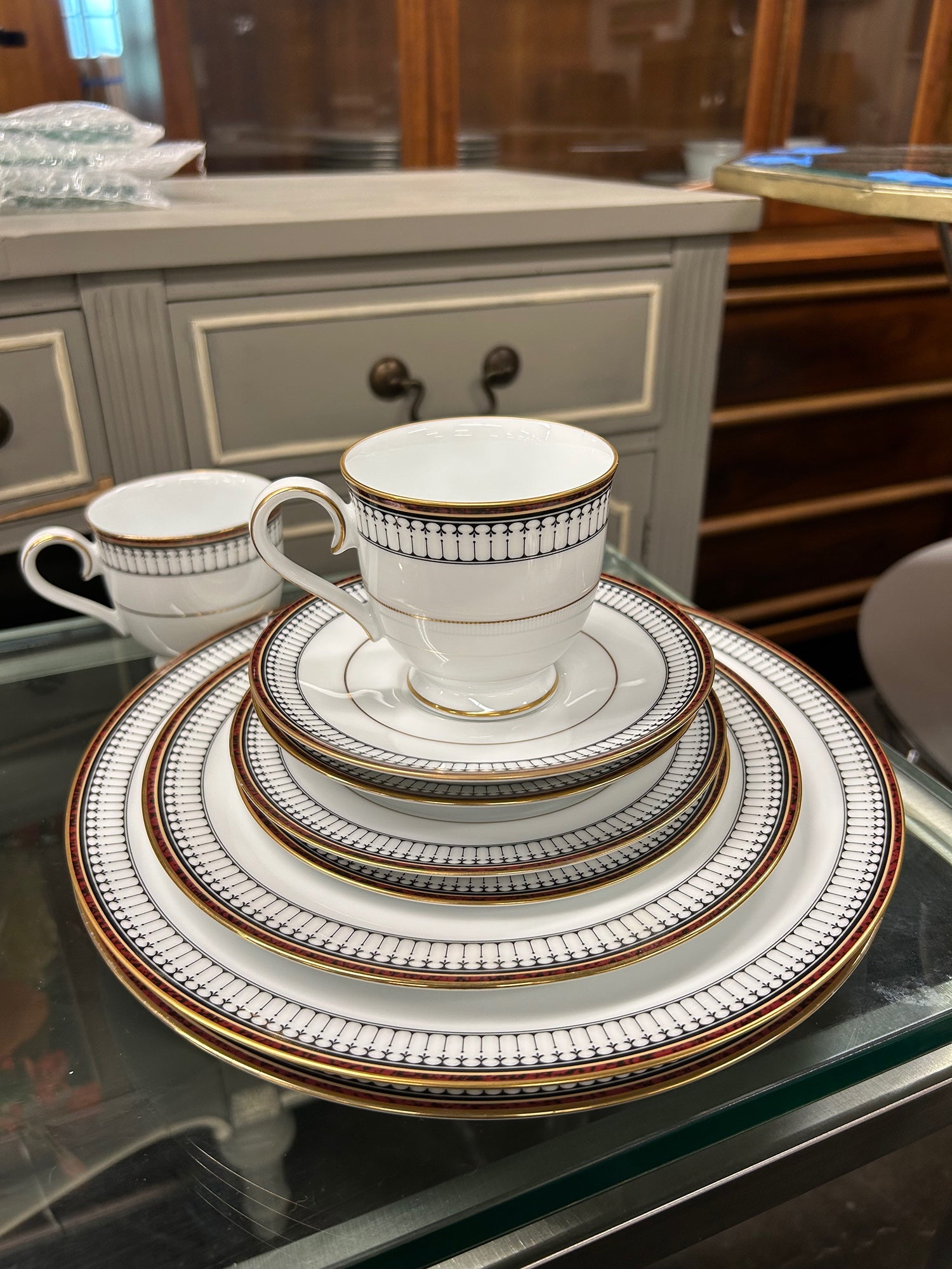 Noritake "Mckenzie" Creamer #4112 - Gold Accents, Place Setting
