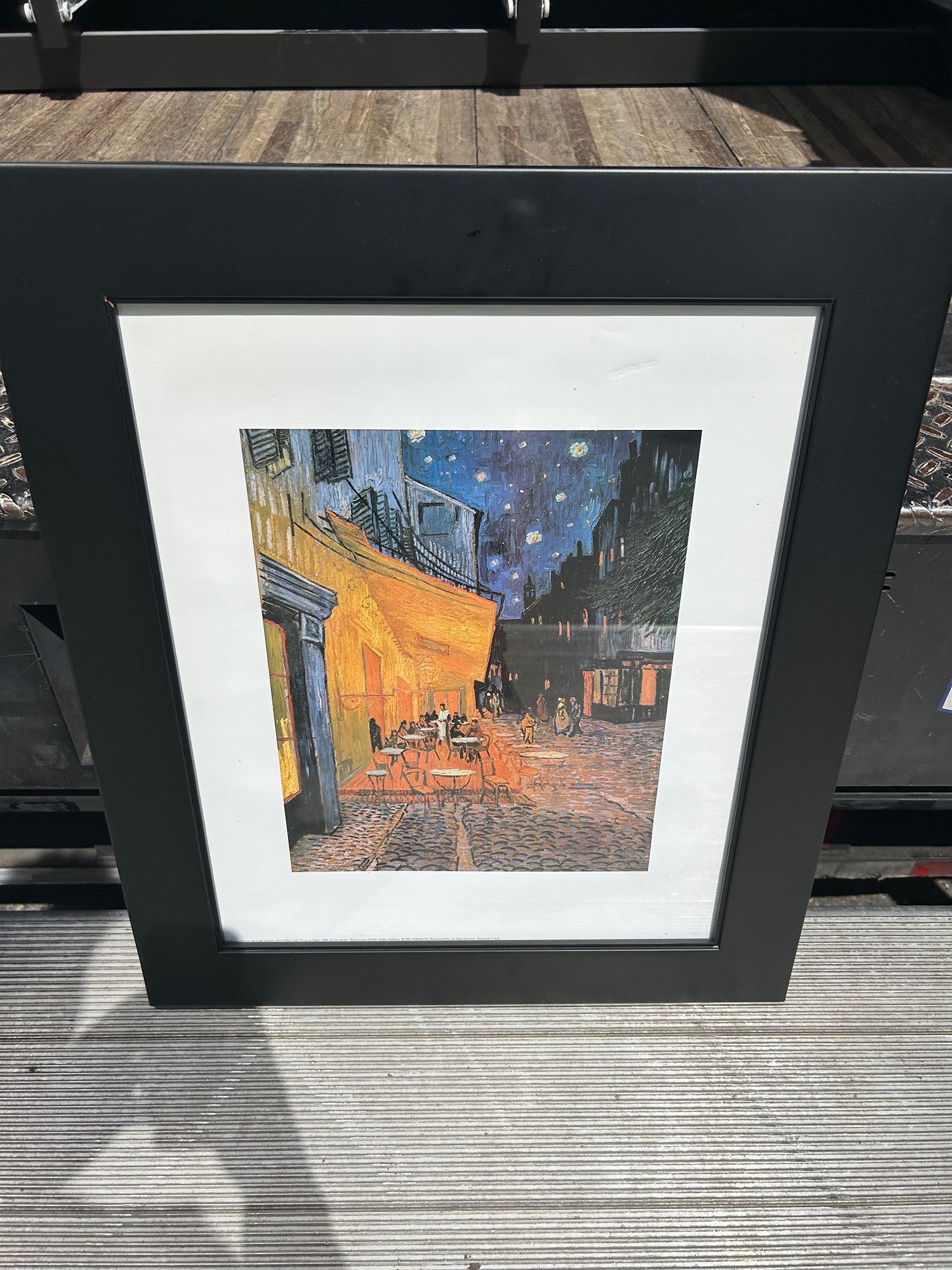 Framed “Café Terrace at Night” by Vincent Van Gogh