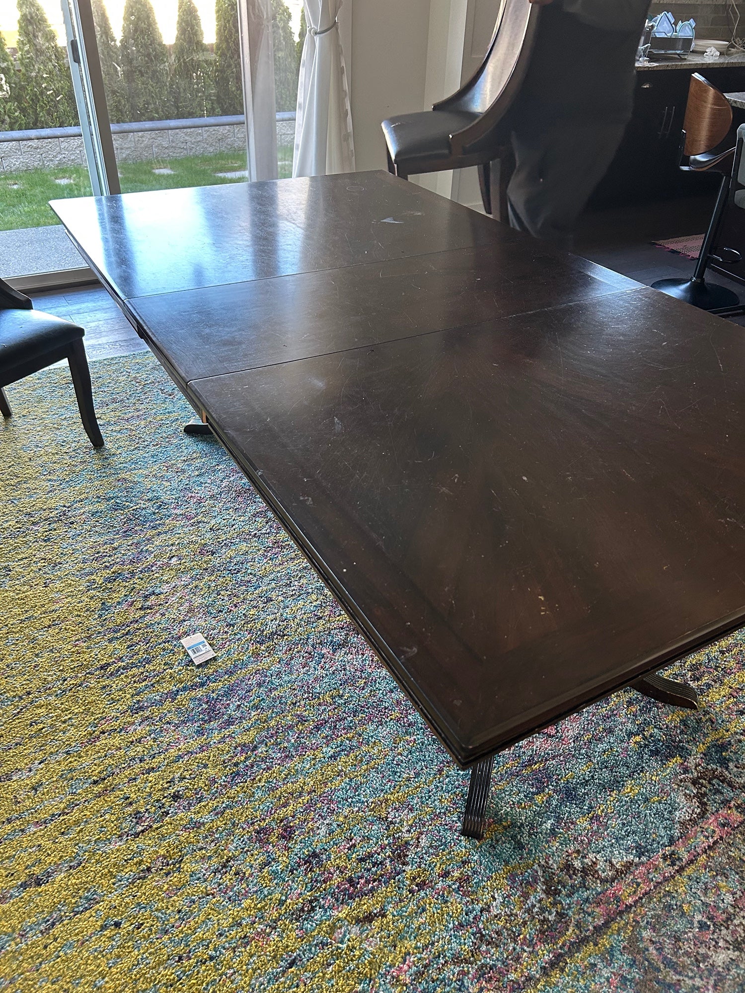 Dark Wood Dining Table