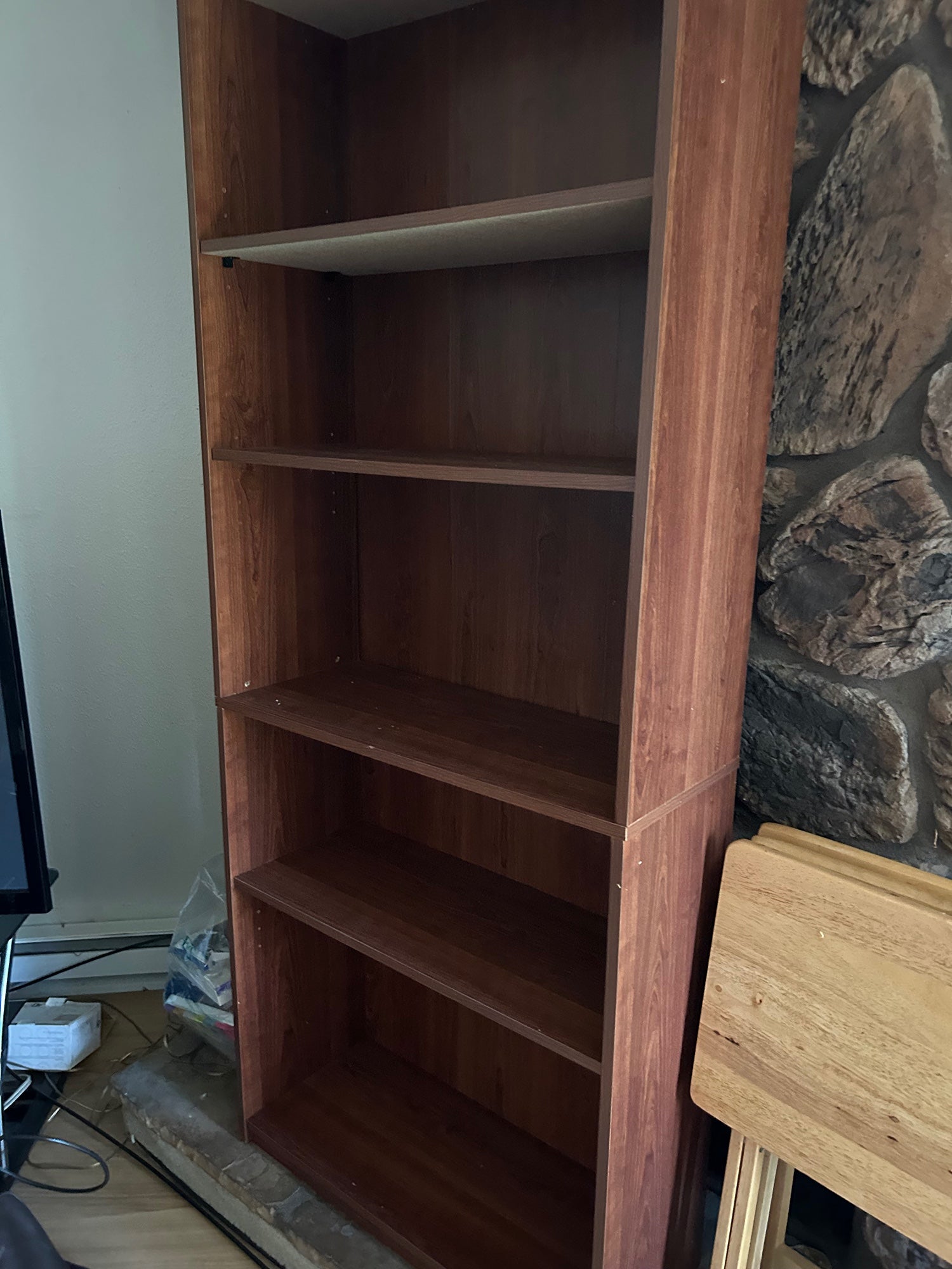 Dark Brown Bookshelf