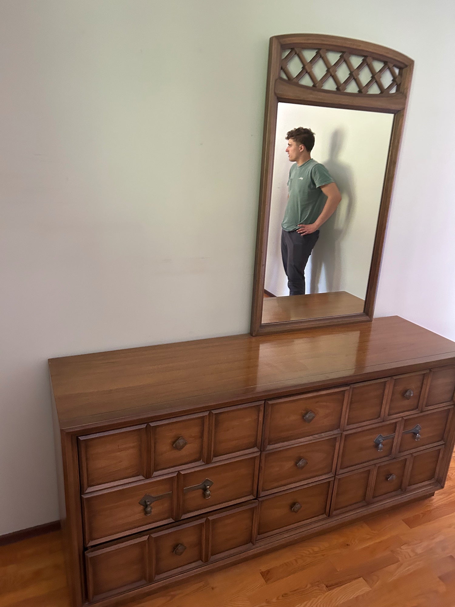 Drexel Vintage 9-Drawer Dresser with Mirror