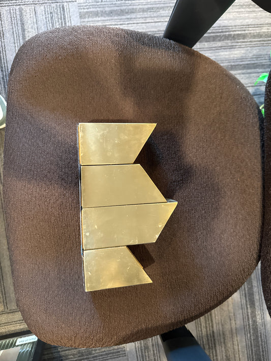 Gold Geometric Pencil Holder