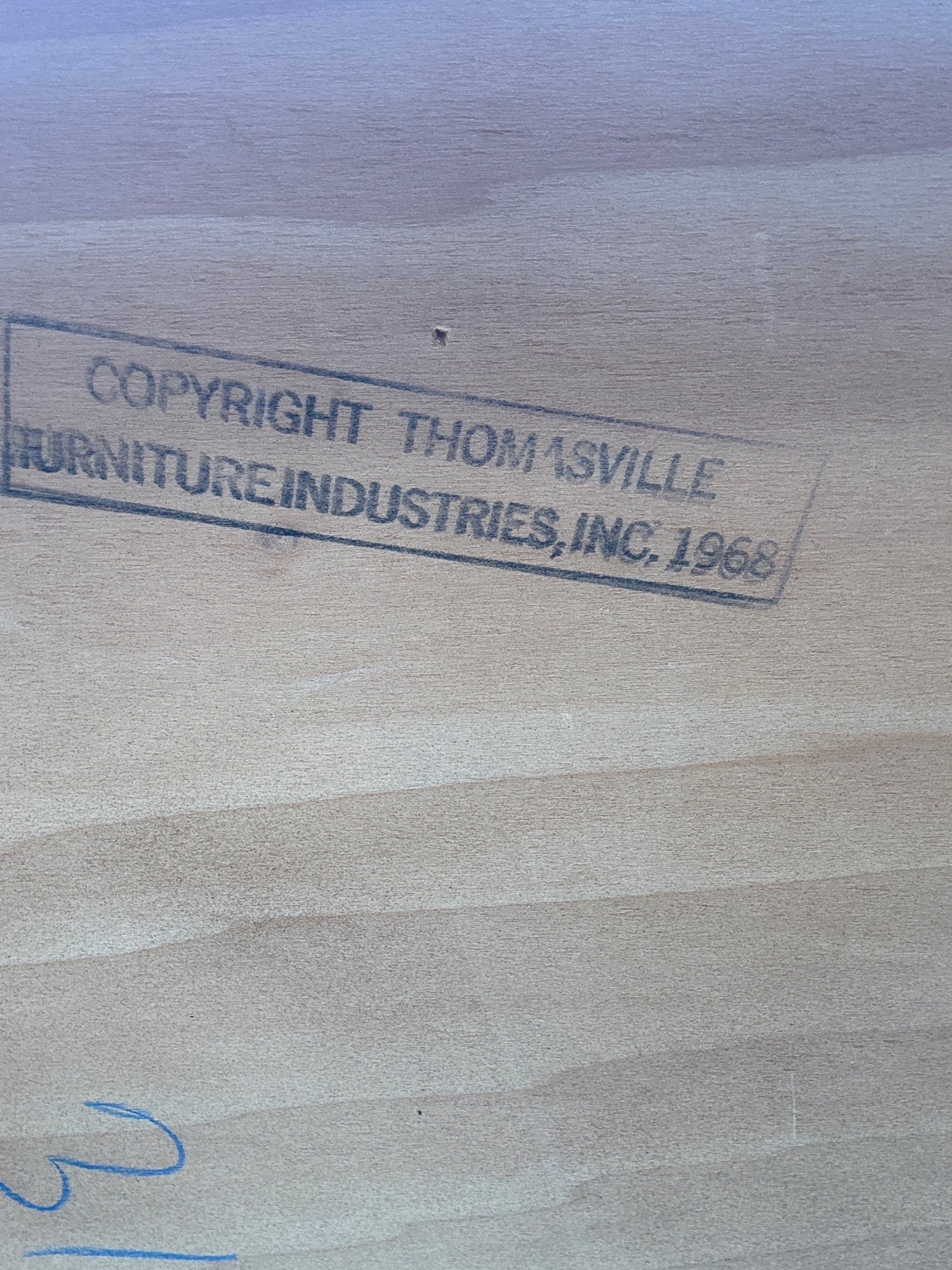 Vintage Thomasville Oak Dining Table (1968)