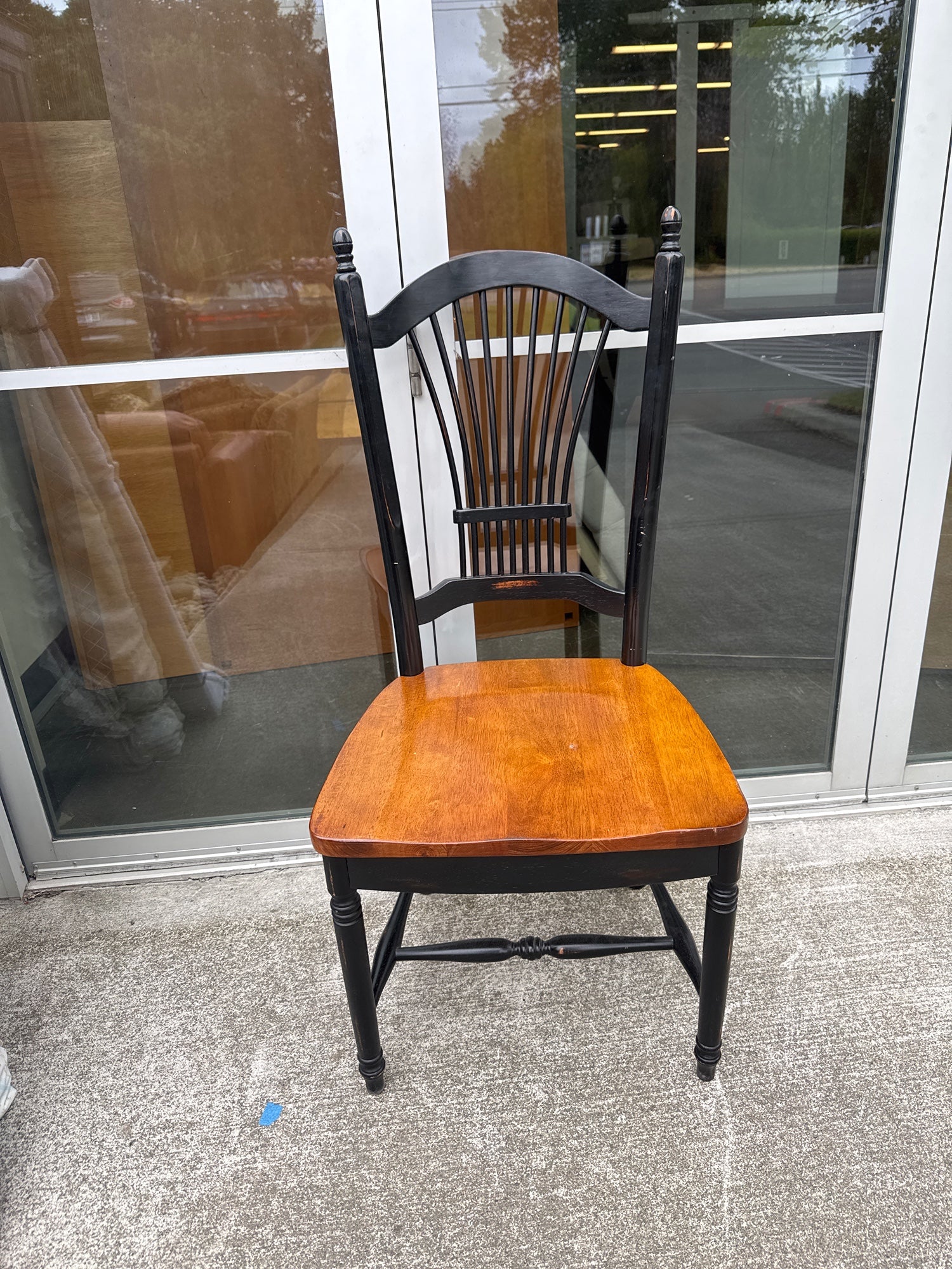 Black & Wood Windsor-Back Dining Chair by APA Marketing (2006)