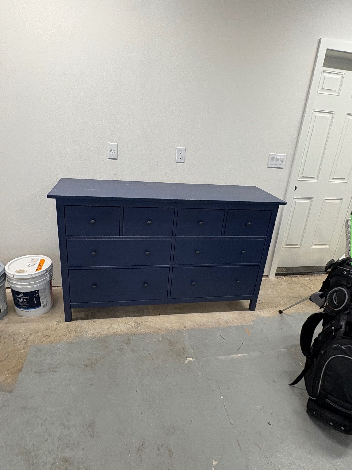 IKEA Hemnes Navy Blue Eight-Drawer Dresser