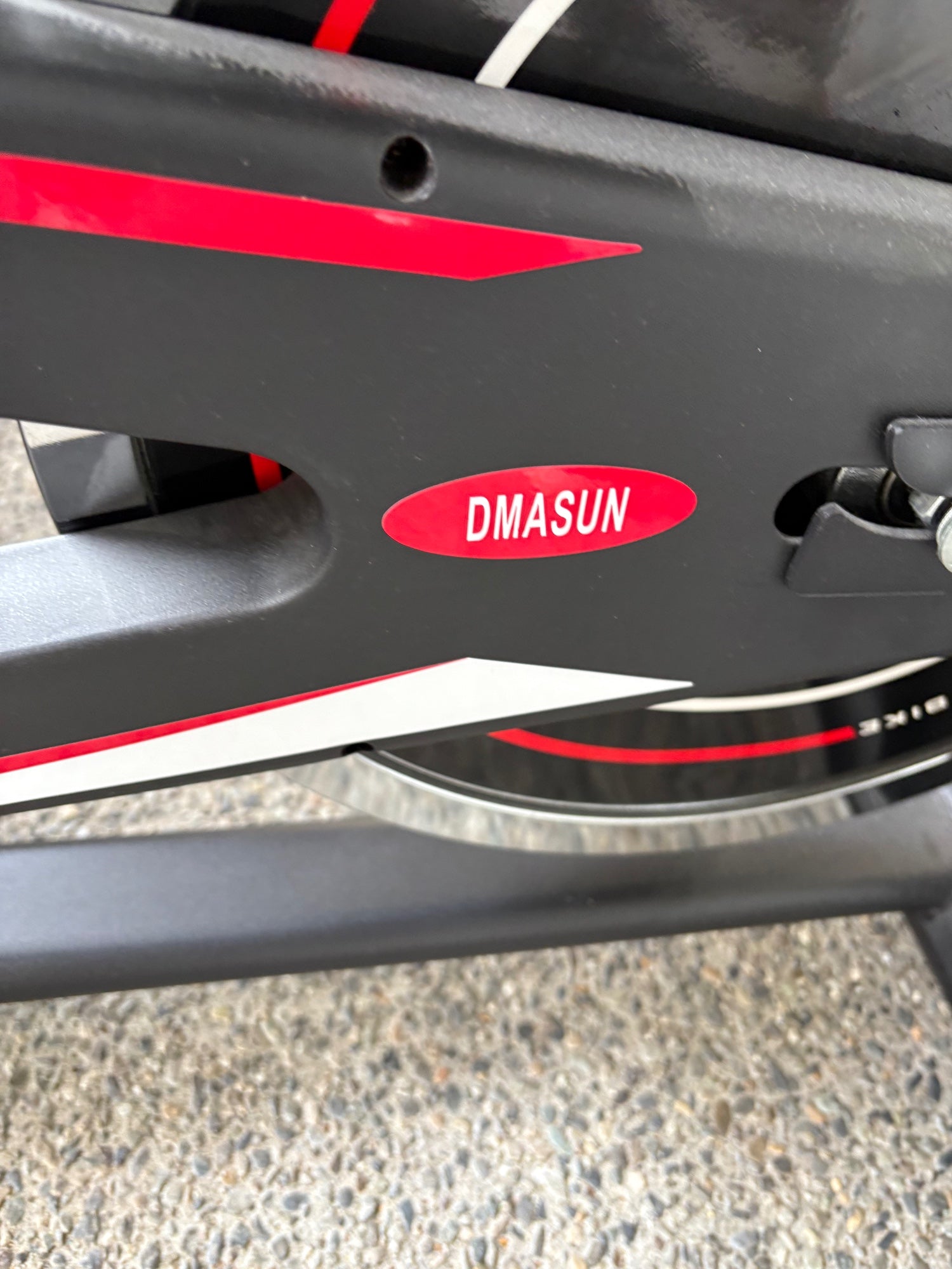 DMASUN Indoor Cycling Bike - Black and Red