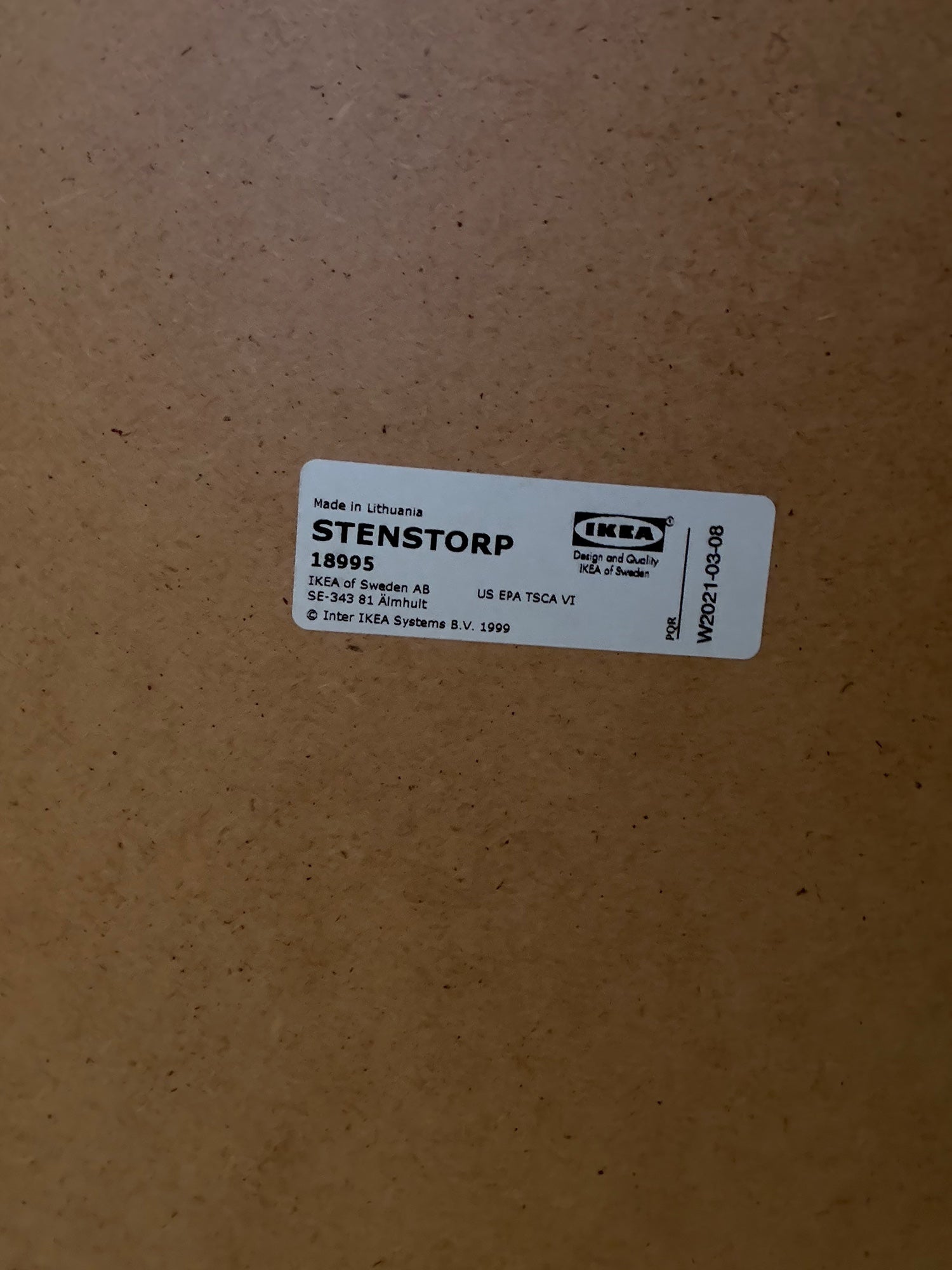 IKEA Stenstorp Kitchen Island Cart with Butcher Block Top