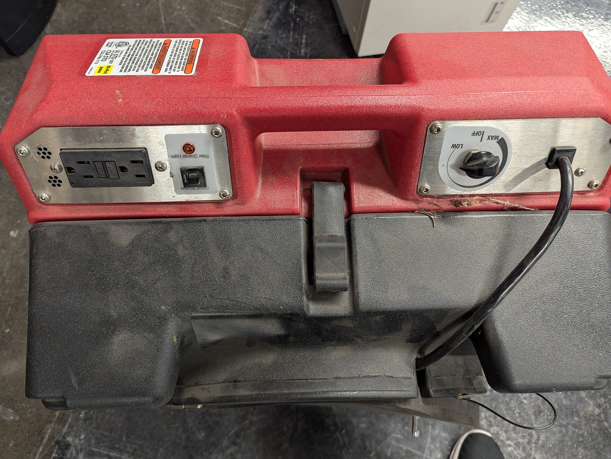Powerful Red Industrial Air Mover