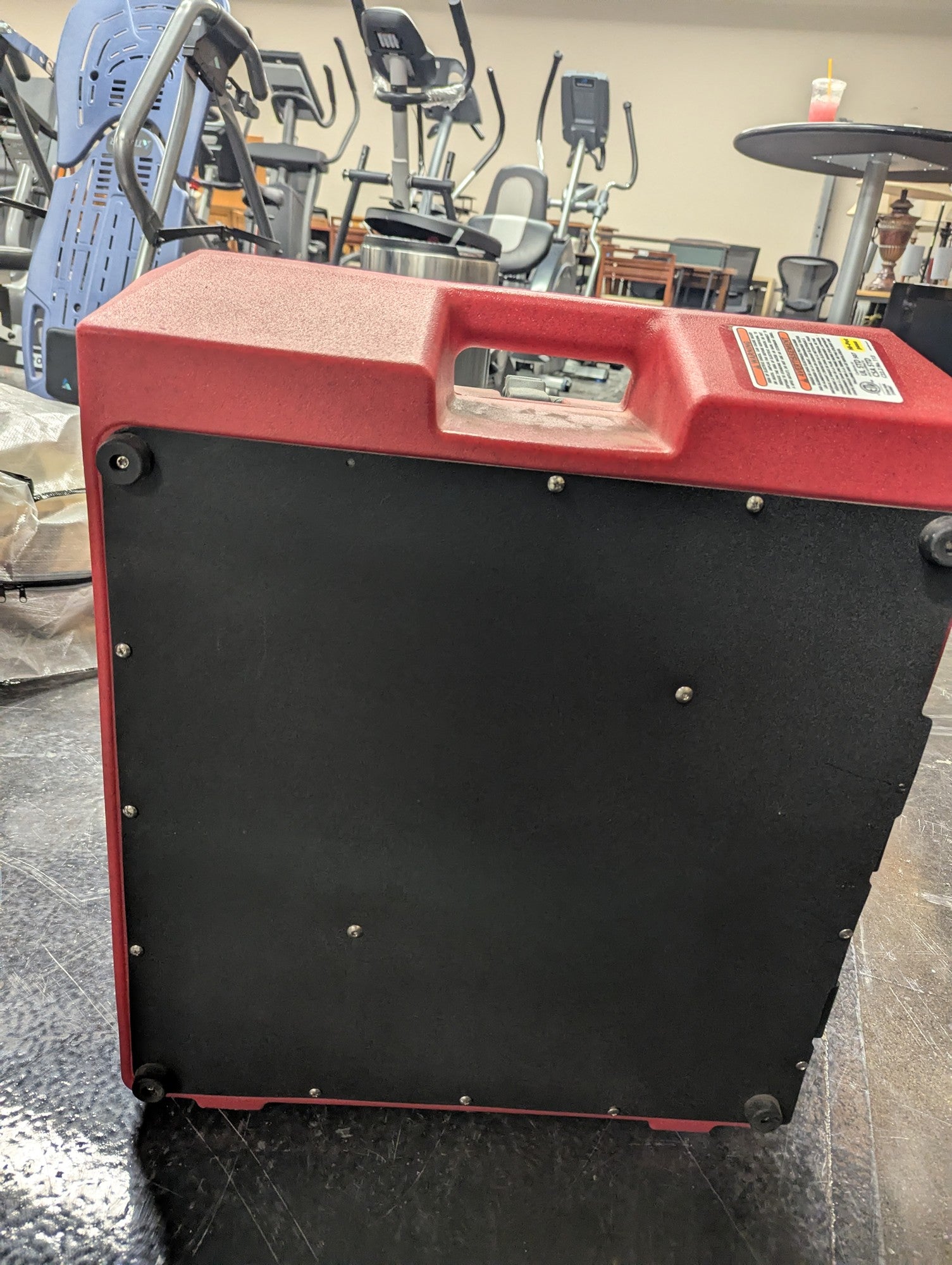 Powerful Red Industrial Air Mover