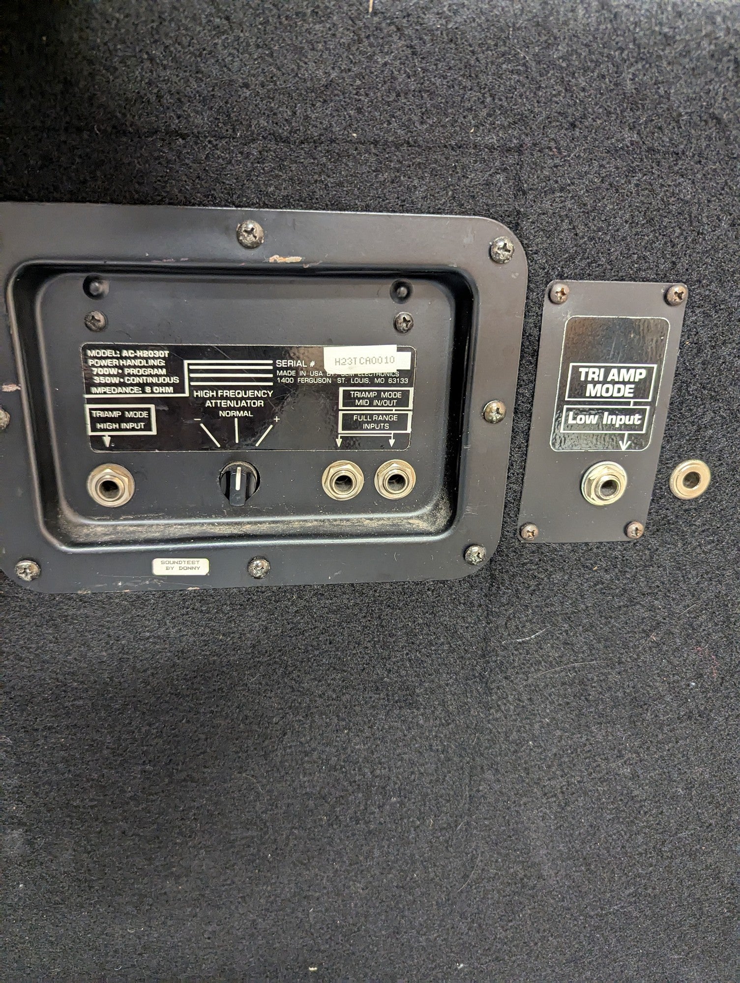 Pair of Audio Centron Powerful 3-Way Speaker Cabinet