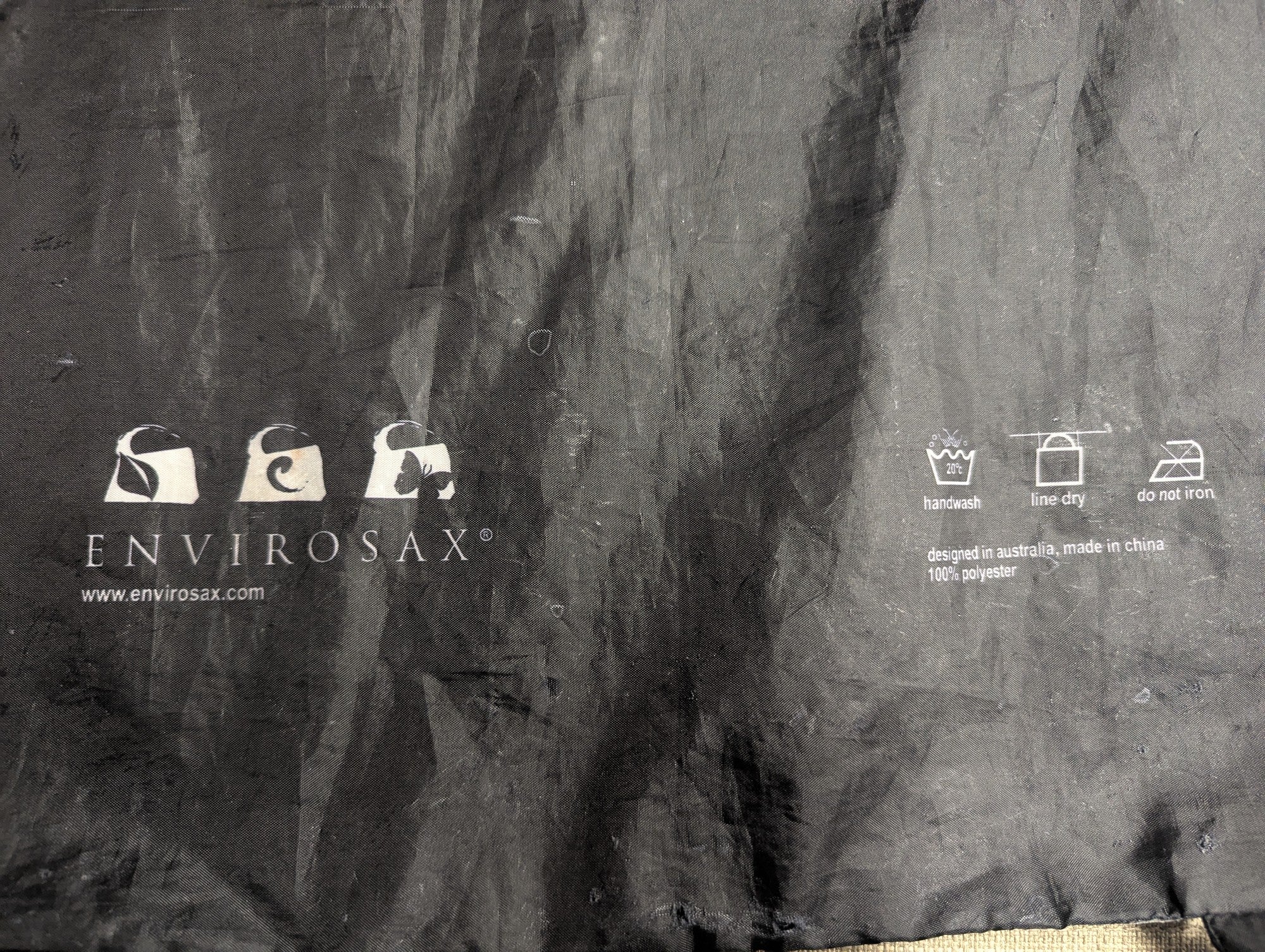 Envirosax Reusable Shopping Tote - Black & White Circular Design