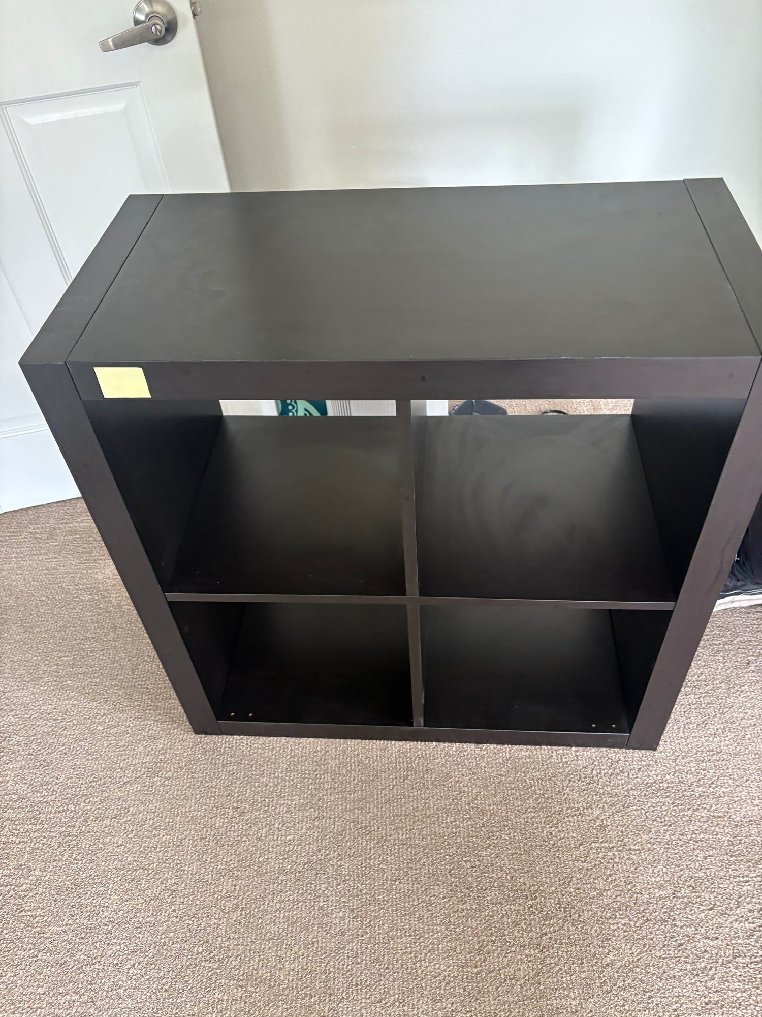 Dark Brown Four-Cube Shelving Unit