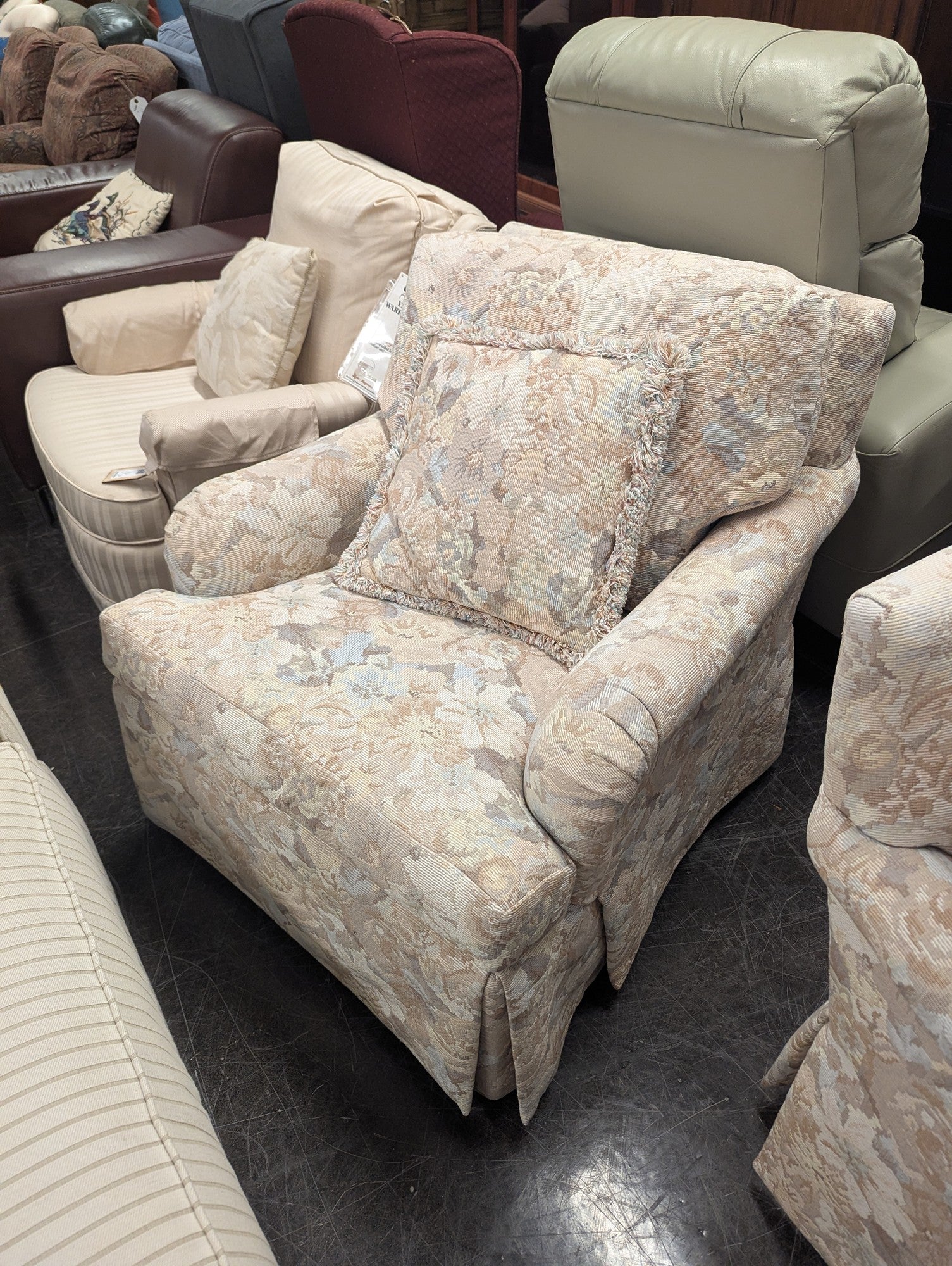 TRS Furniture Floral Patterned Club Chair