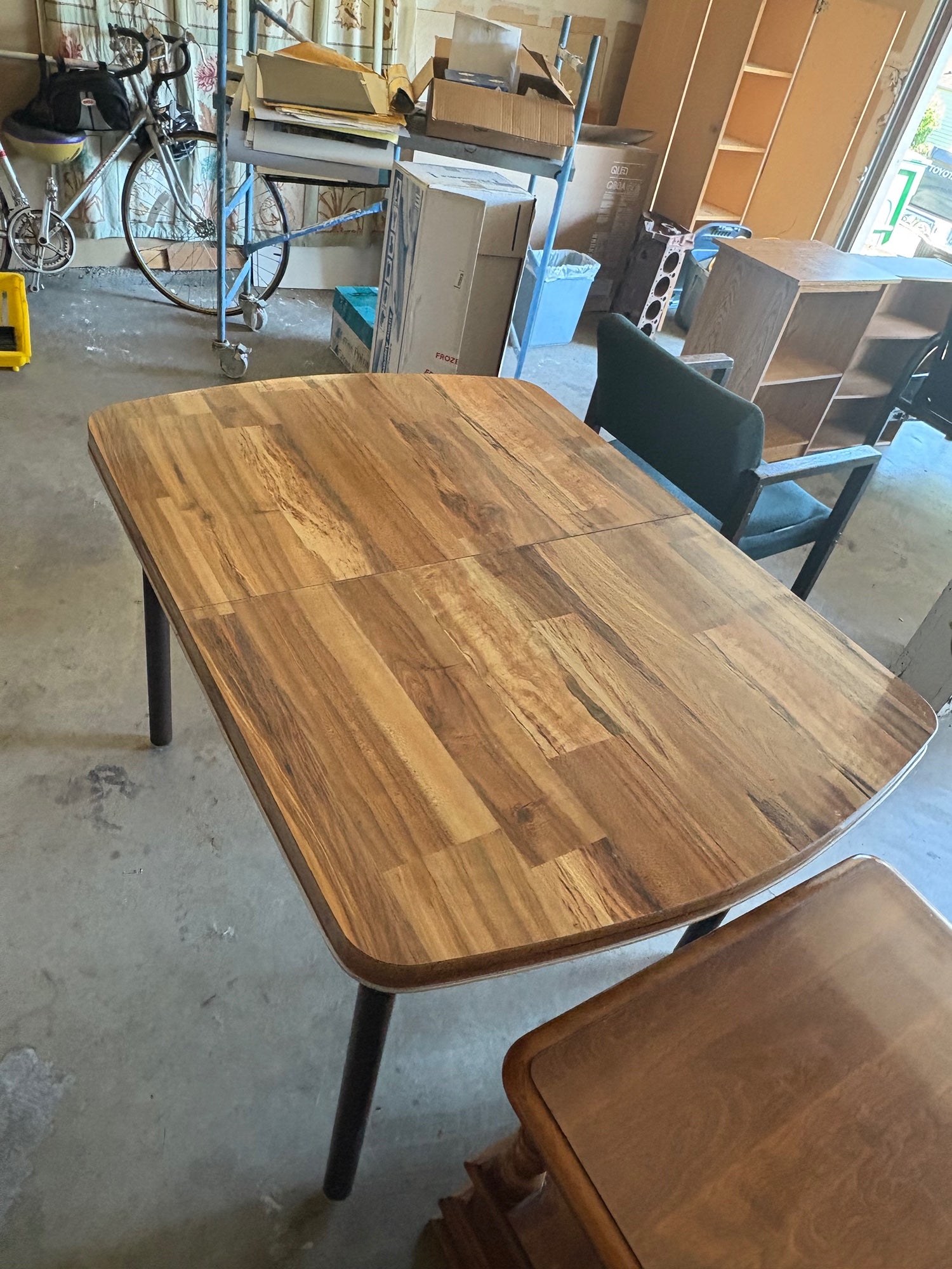 Warm-toned Wood Expandable Dining Table