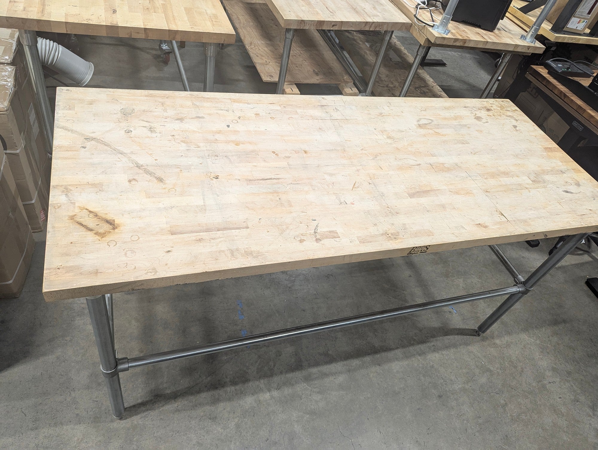 Industrial Butcher Block Workbench Table ( WAREHOUSE SALE)